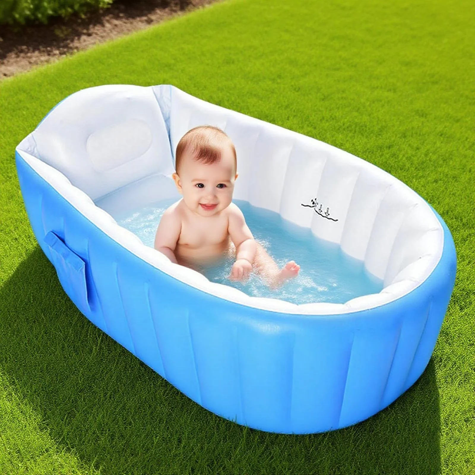Innovative Inflatable Pool with Baby Bathtub Extra Large - Blue - Standard Series Model EE4F9E
