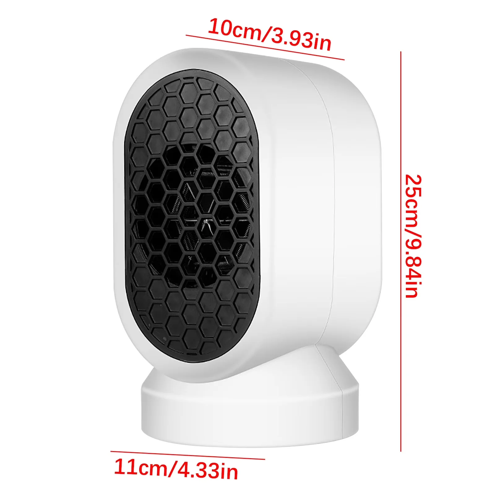 Stylish Portable And Electric Space Heater with 400W, Automatic Shutoff, 400W Household Small Heaters - White for Indoor, Bedroom Model FBAD9A