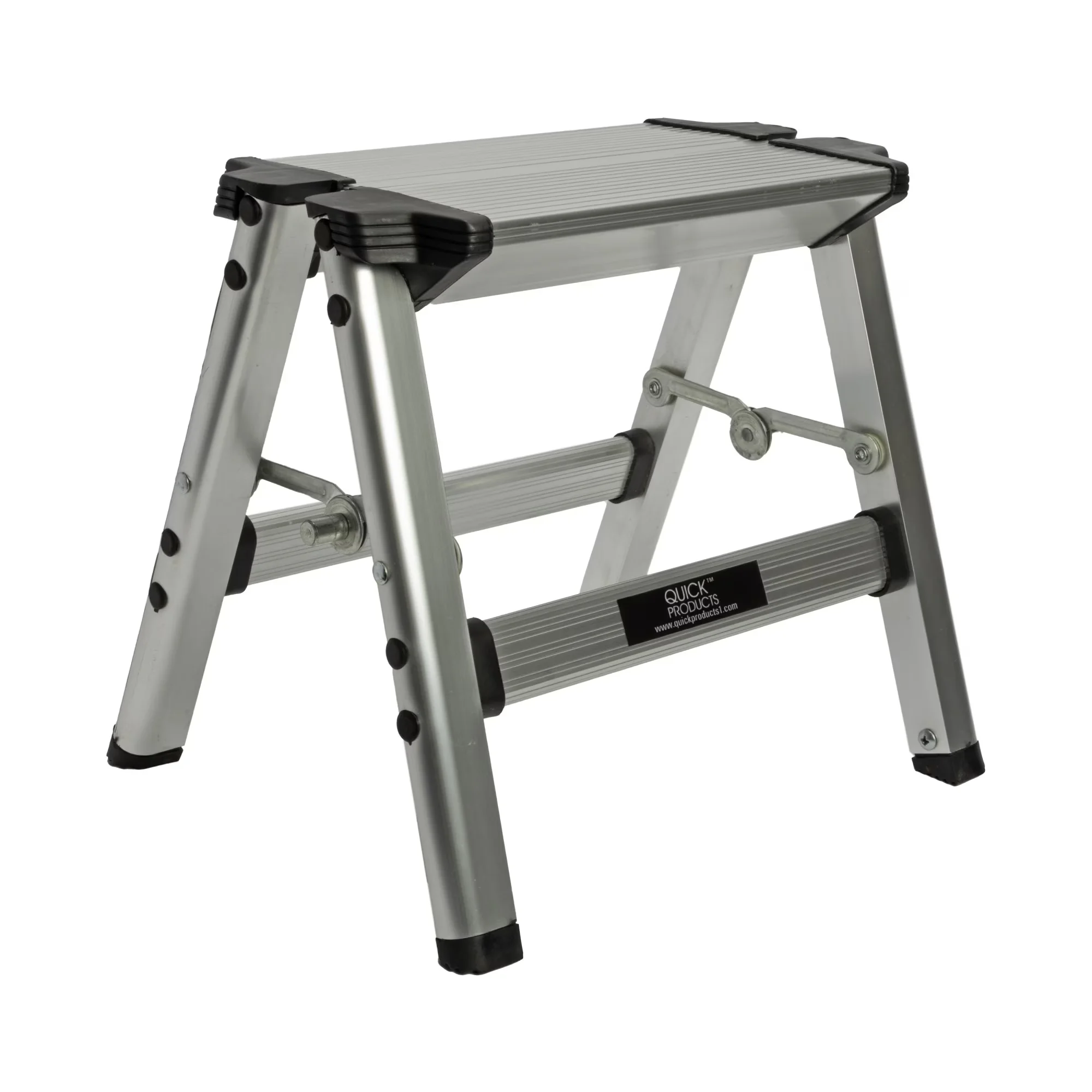 Compact Ladders And Step Stool with Foldable, Maximum Weight Capacity: 200 lbs. - Aluminum Silver Model 637434