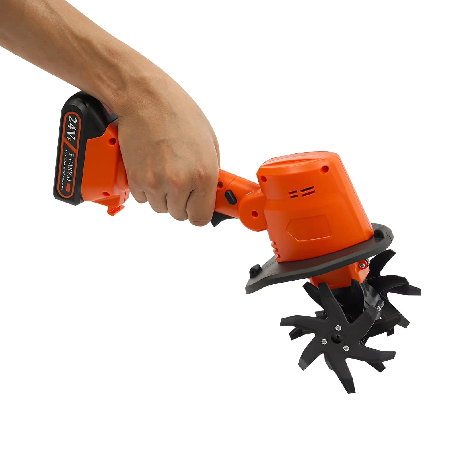 Reliable Trillers Cultivator with 21V, Electric Garden Tiller Battery Powered - Model 4FF339