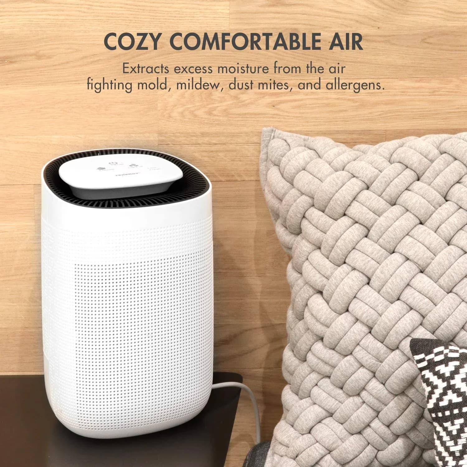 Dehumidifier Efficient with Automatic Shut-Off, Energy Efficient, Moisture and Allergens Control - White Model 8054D9