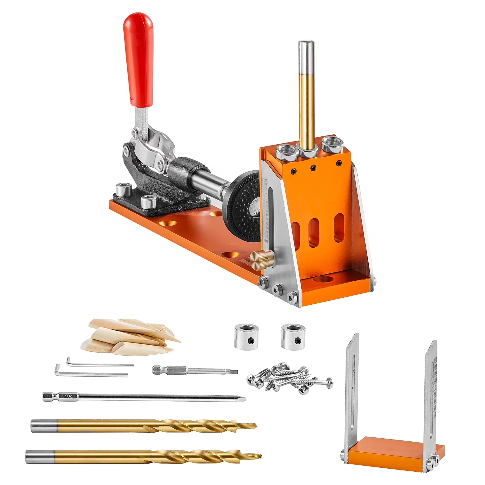 Professional Woodworking with Adjustable, Pocket Hole Jig Drill, 30 Pieces - Model 315652