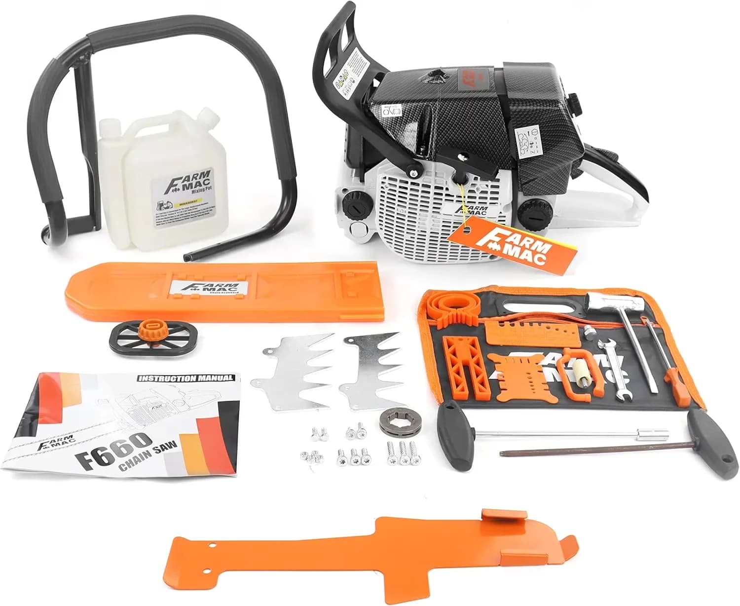 Classic Chainsaw with MS660 G660 (With 42" Alloy Bar & Chain), 42in 92cc Gas - Black Model AB9349
