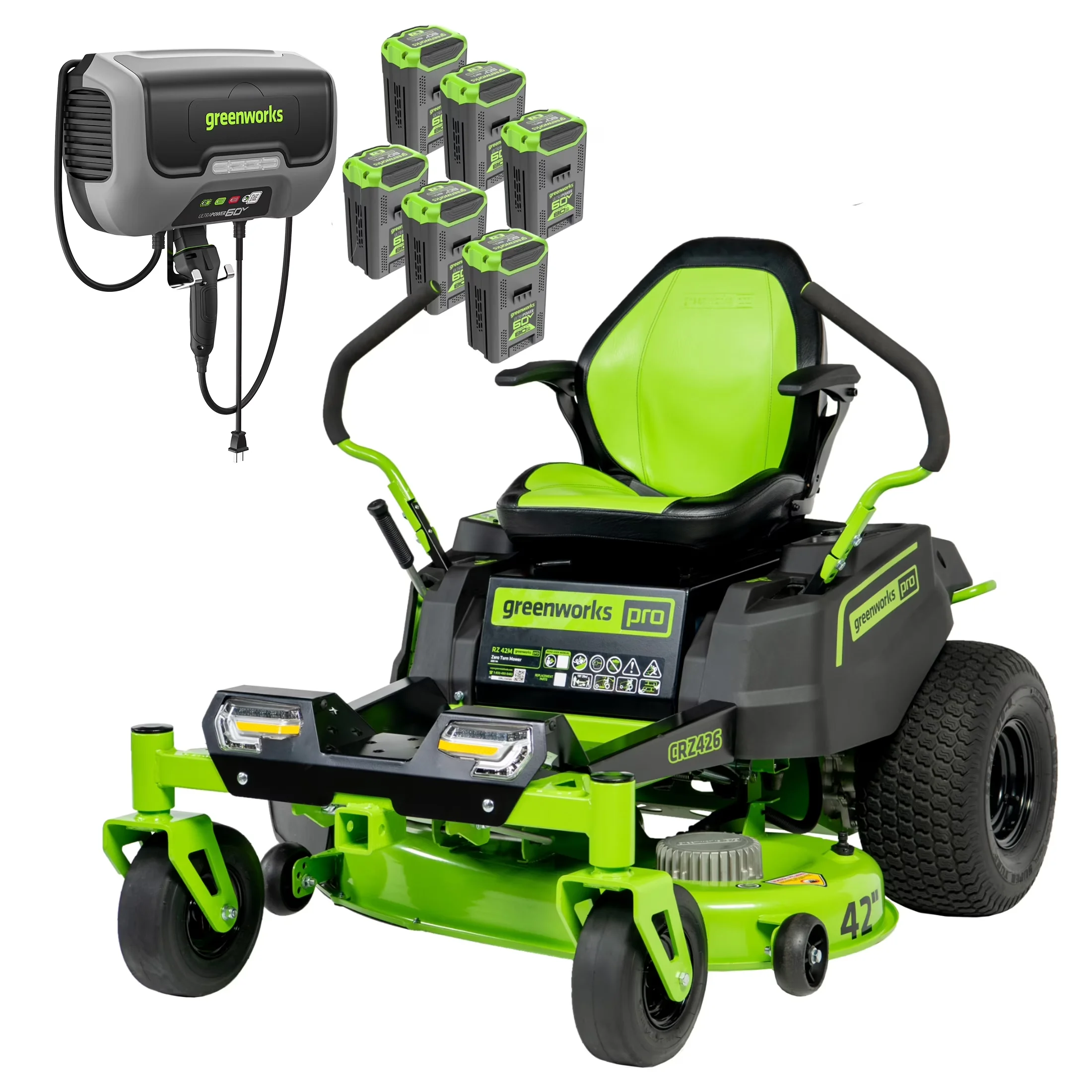 Sleek Riding Lawn Mower with Battery, 60V, Adjustable Cutting Height - Long-Lasting Performance Model DAB036