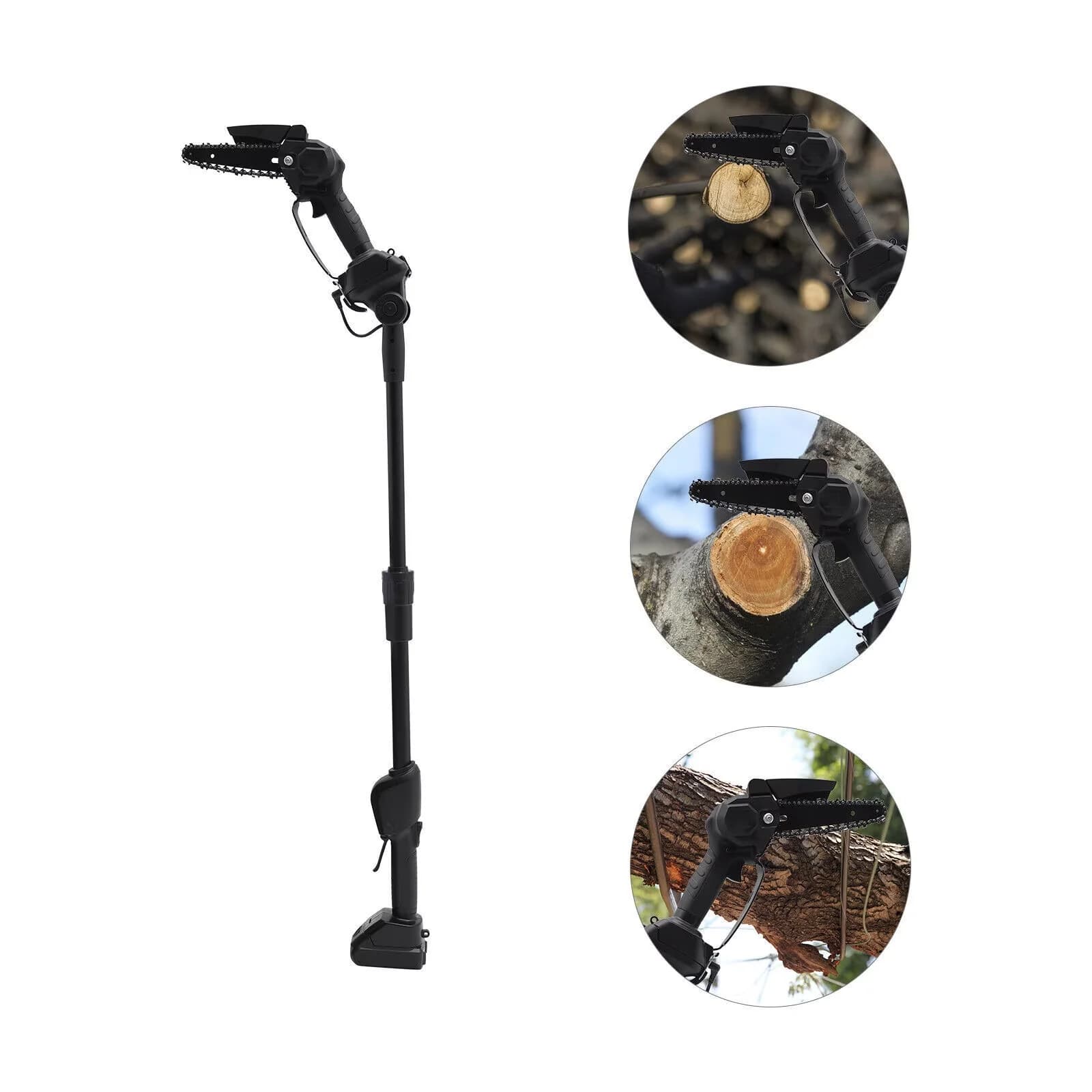 Modern Pole Saw with Battery, &?Cordless?Pole, Assembly Required: Yes - Black Model E6A098