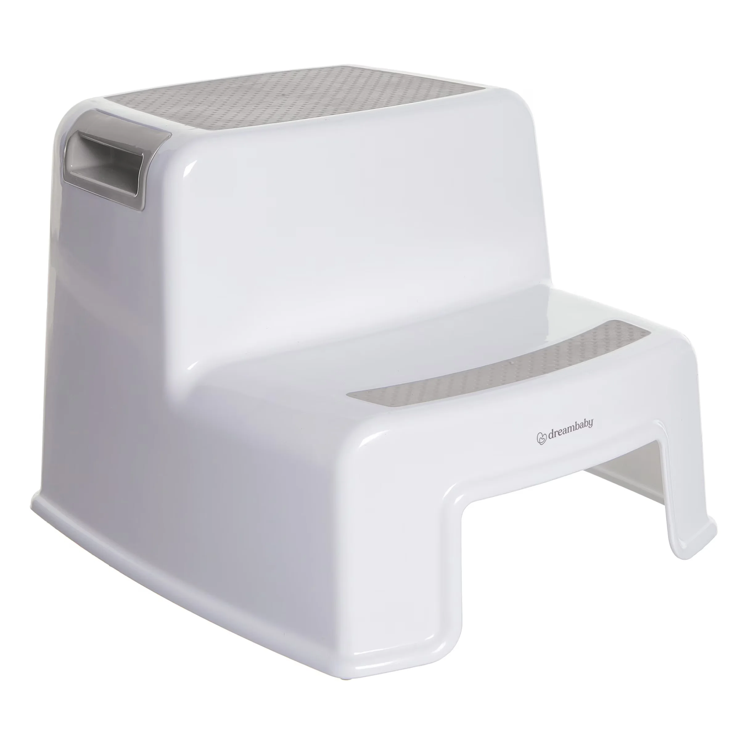 Sleek Ladders And Step Stool with Anti-Slip, ® 2-Up, Grey - Gray Plastic Model A96086