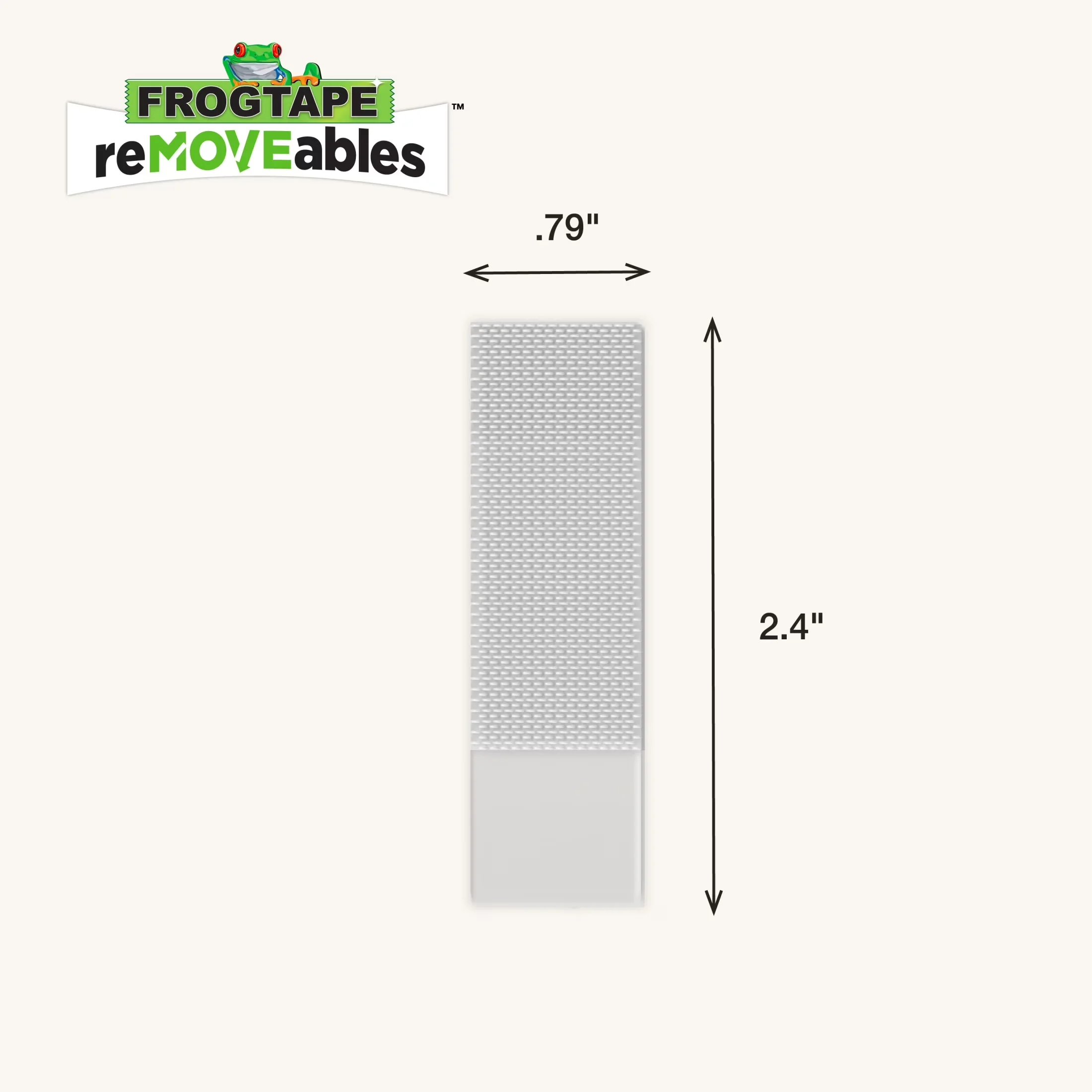 Sleek Damage-Free Hanging with Brand: FrogTape, Item Weight: 0.103 LB, Model Number: 288662 - Clear M Model 065411