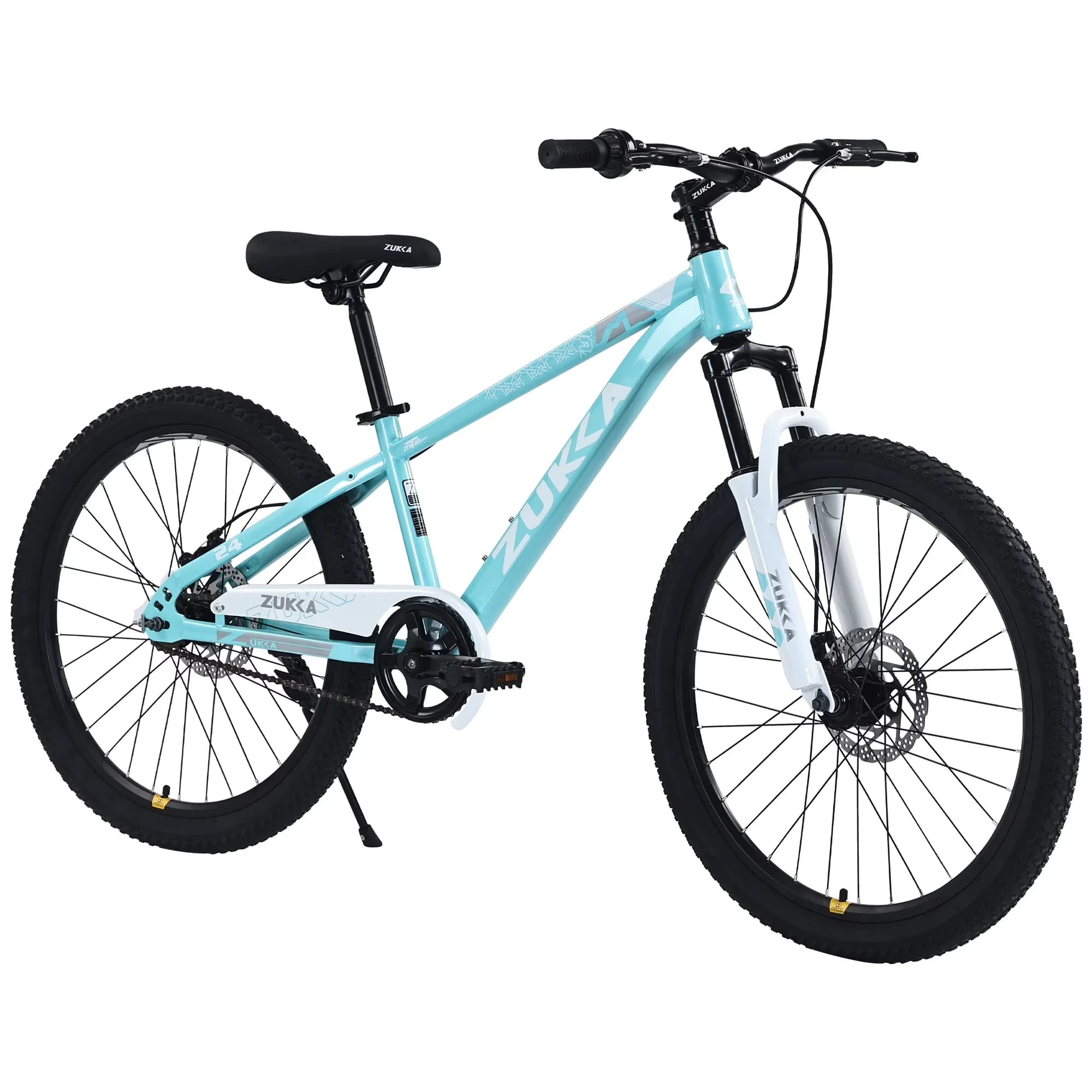 Quality Mountain Bike with Adjustable Seat Height, Adjustable Handlebar Height, 24in - Blue Model 5FC6B9