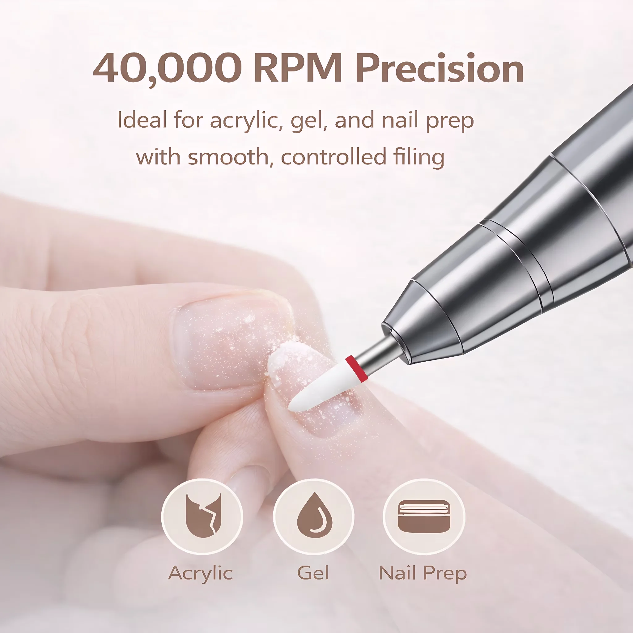 Premium Power Tool with Adjustable, Low Heat Low Noise Low Vibration - Abs; Aluminum Alloy White for Home Model 54B1CE