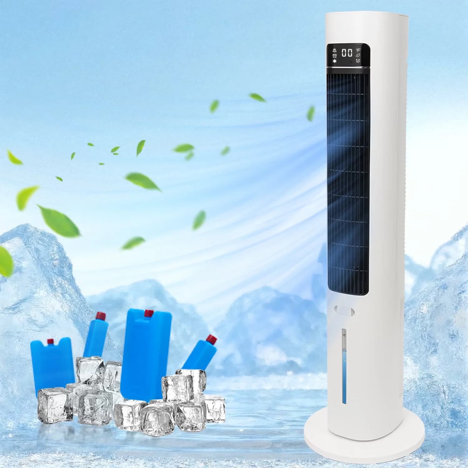Efficient Air Conditioner with Variable Speed, Remote Control - White for Bedroom Model 46638F