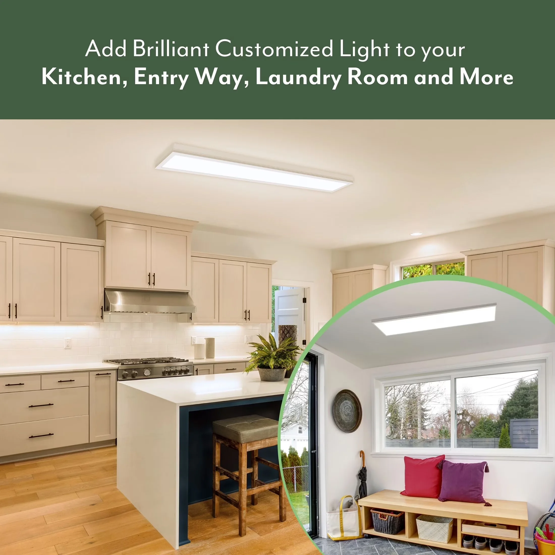 Reliable Ceiling Lights Fixture with LED, Contemporary - Stainless Steel, Plastic Model 565D32
