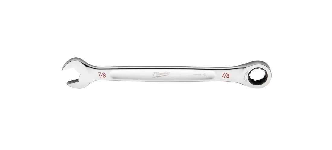 Innovative Hand Tool with 45-96-9228 Ratcheting Combination Wrench, Ink filled size labels - Silver Model 96DBF3