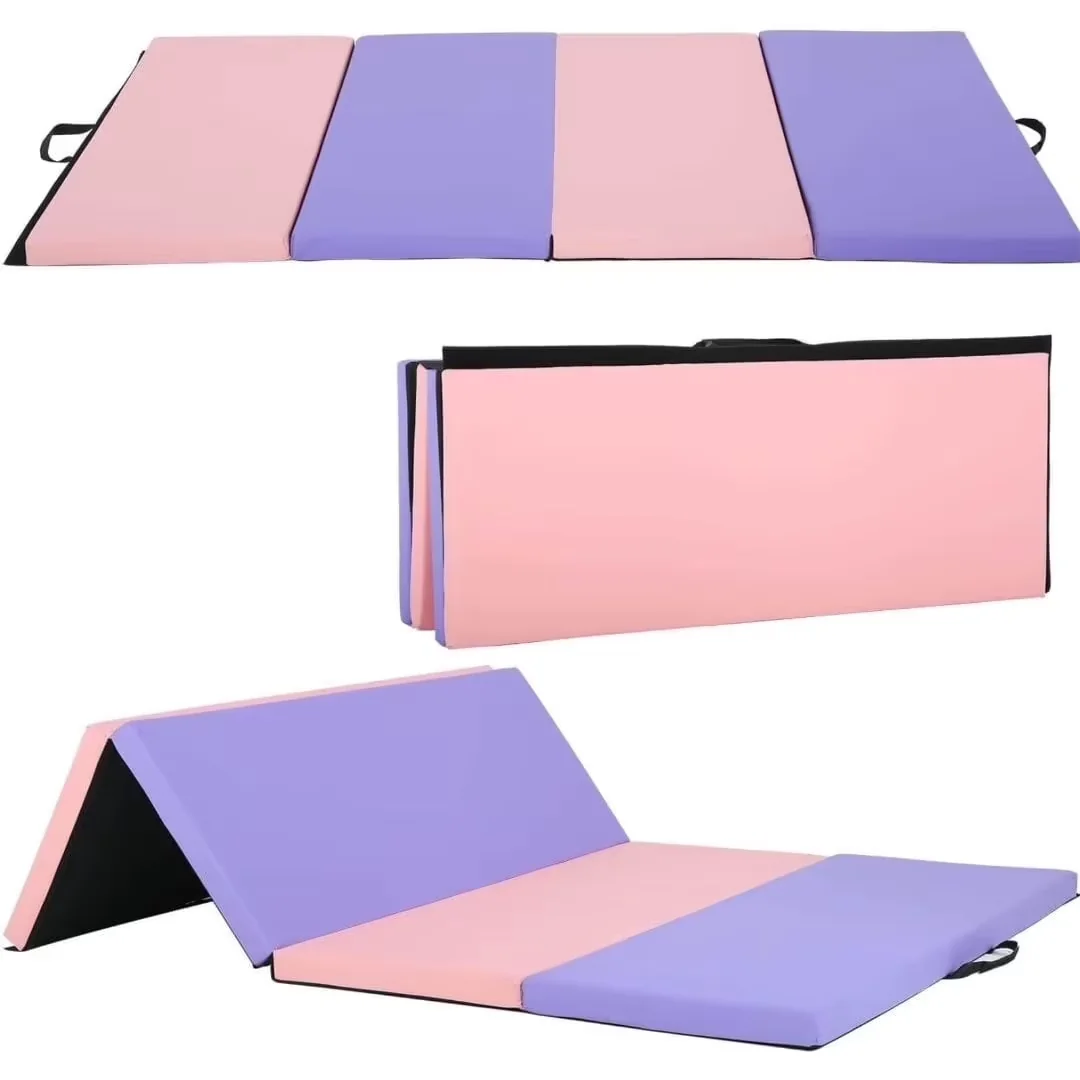 Premium Home Gym with Folding, Color: Mixed Color/Pink - Multi-Color Faux Leather Model 8D891A