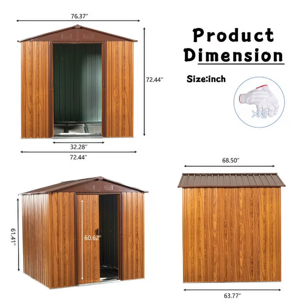 Shed Versatile with Uv Resistant, coffee trim to complement - Yellow Metal Model 04AA59