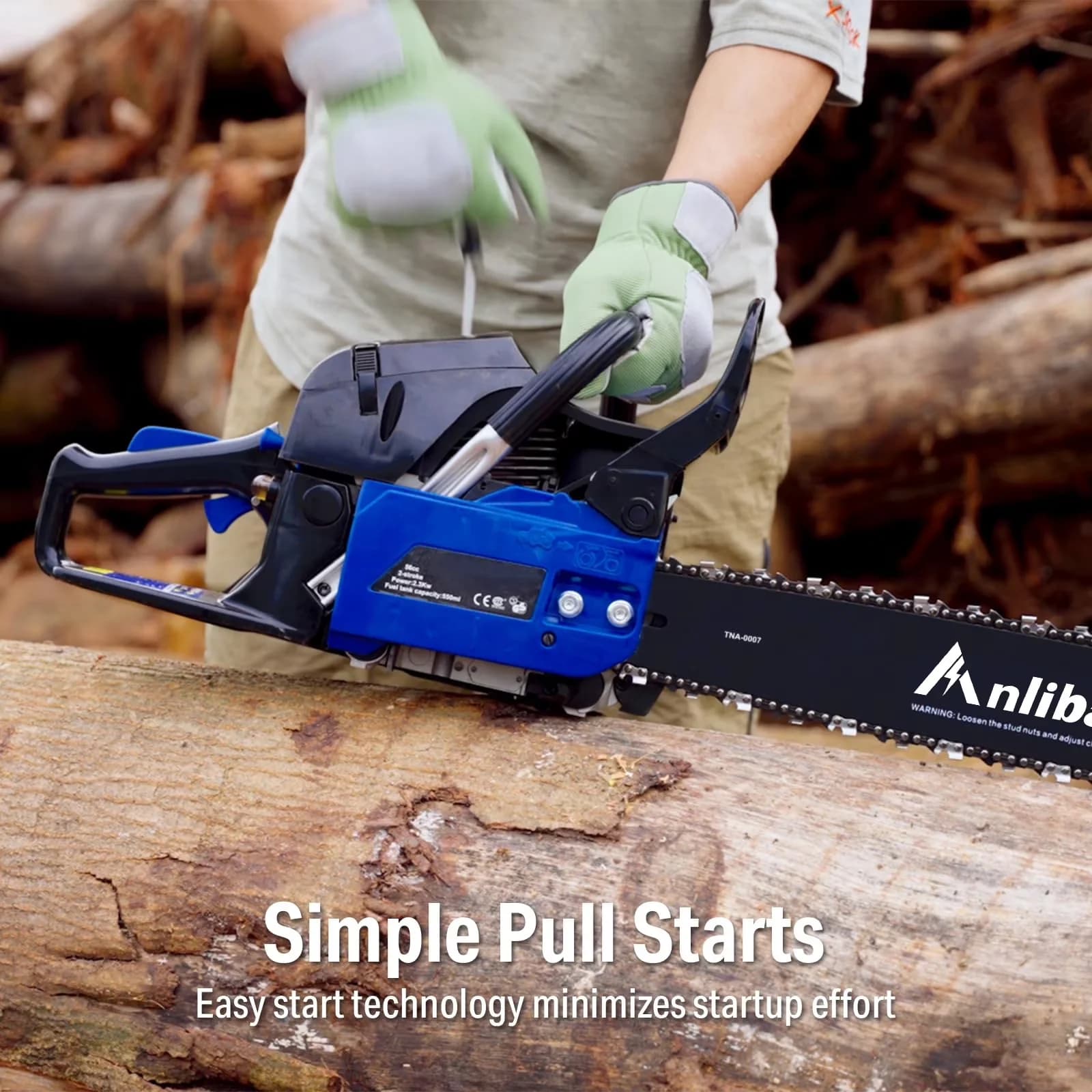 Reliable Chainsaw with Automatic Chain Oiler - Black for Garden 4HP - Satisfaction Guaranteed Model 4EF104
