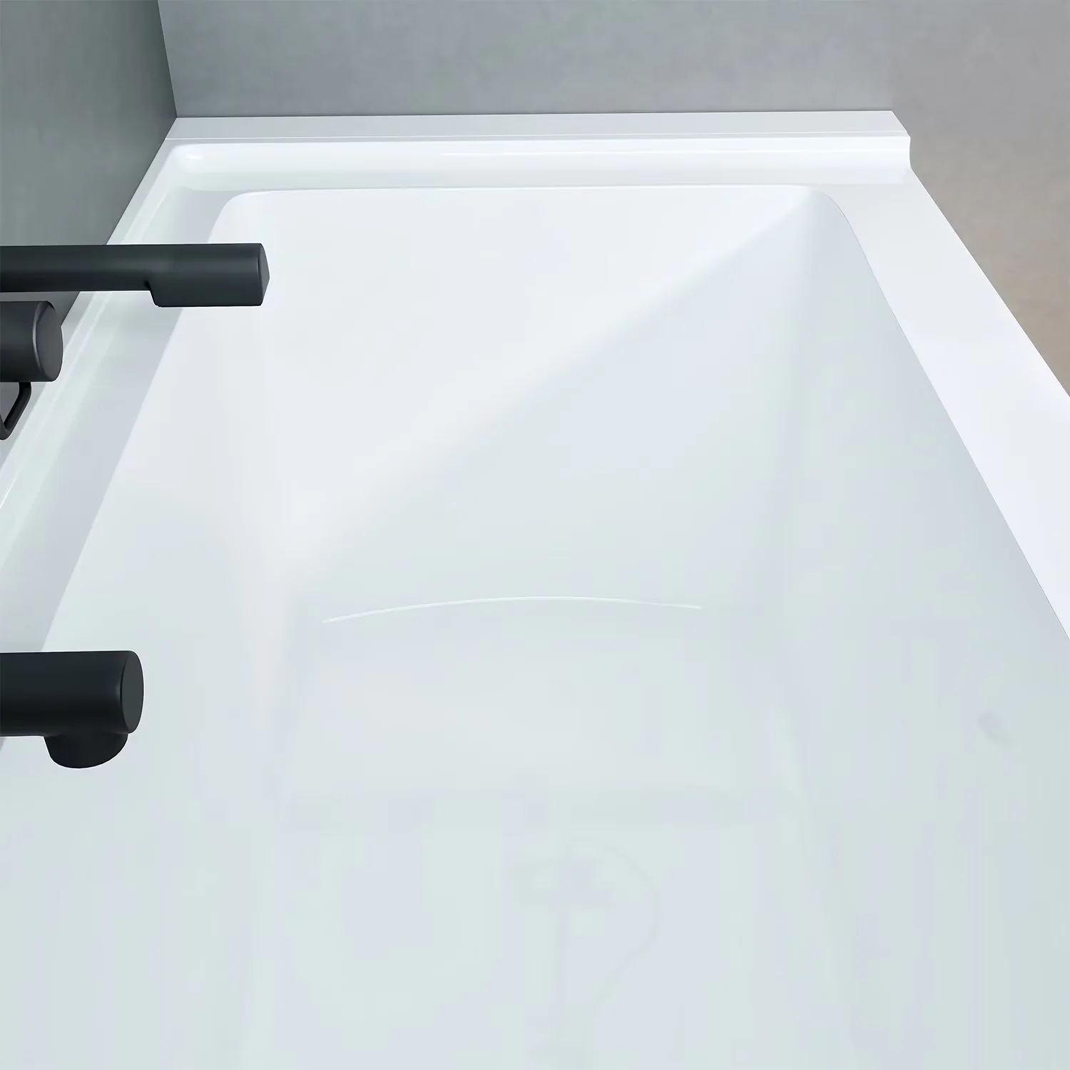 Compact Bathroom Renovation with Nova Alcove 60 in. Acrylic Bathtub, Left-hand drain - White Acrylic Model 9BA70C