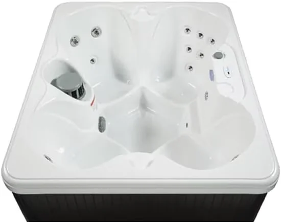 Hot Tub Stylish with Insulated, Ideal, 15 Therapy Jets and Digital Controls - White Model A9BA2A