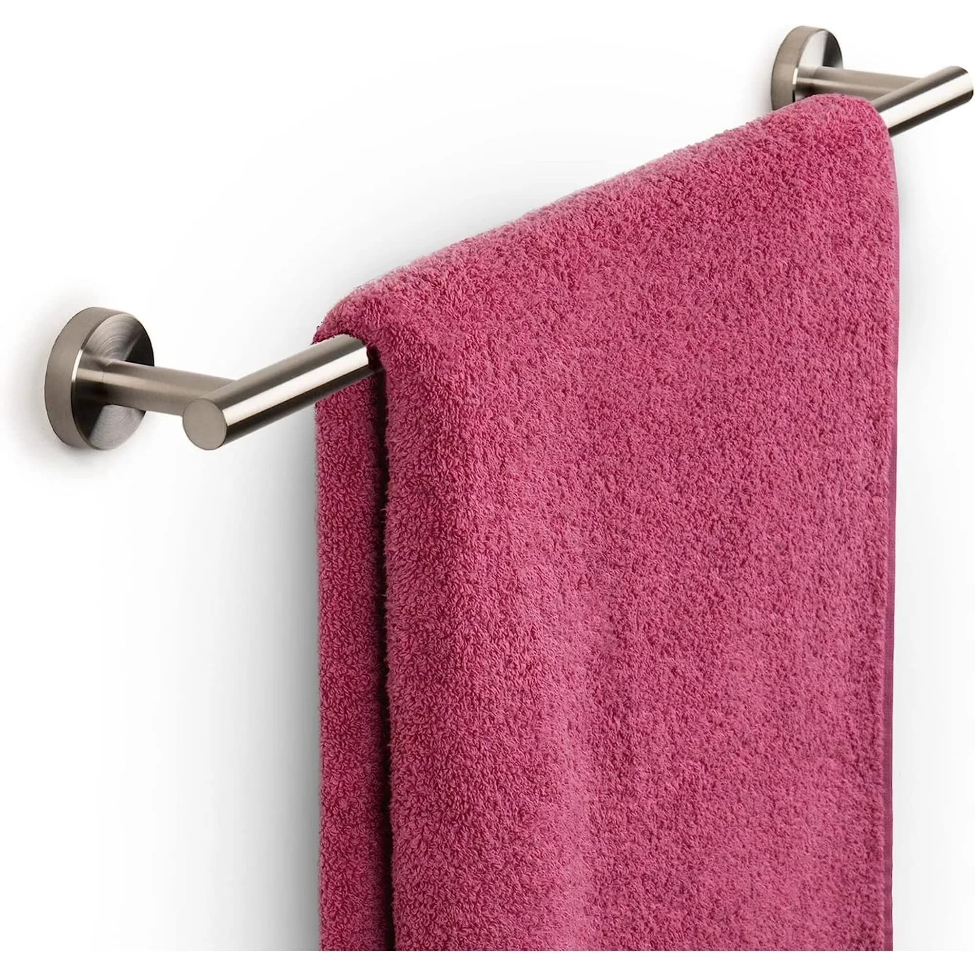 Premium Hot Tub with Minimalist, Rust Resistant, Stainless Steel Bath Towel Rack - Stainless Steel Brushed Steel Model 28AA0B