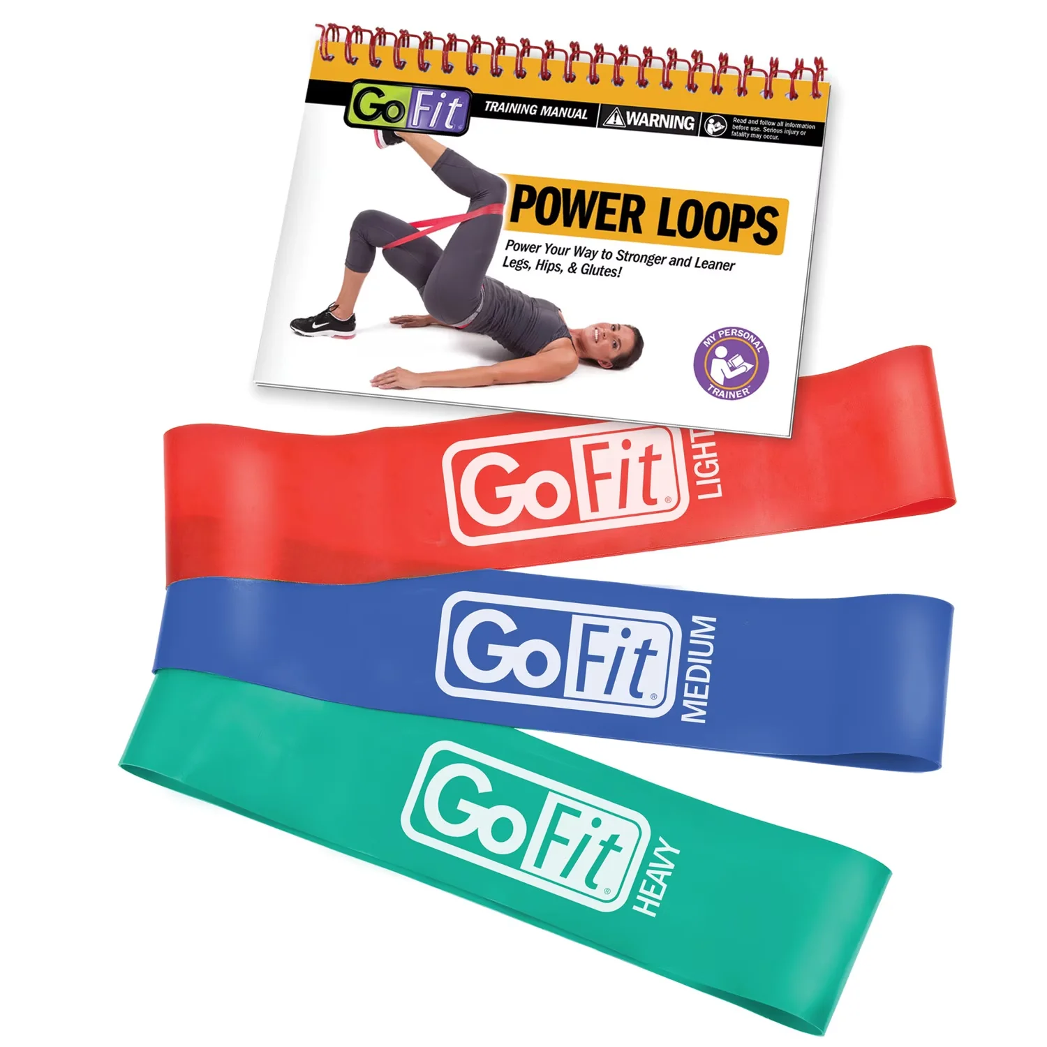 Reliable Home Gym Accessory with Anti-Slip, 3 Lower Body Bands, Power Loops - Rubber Model 2E76C4