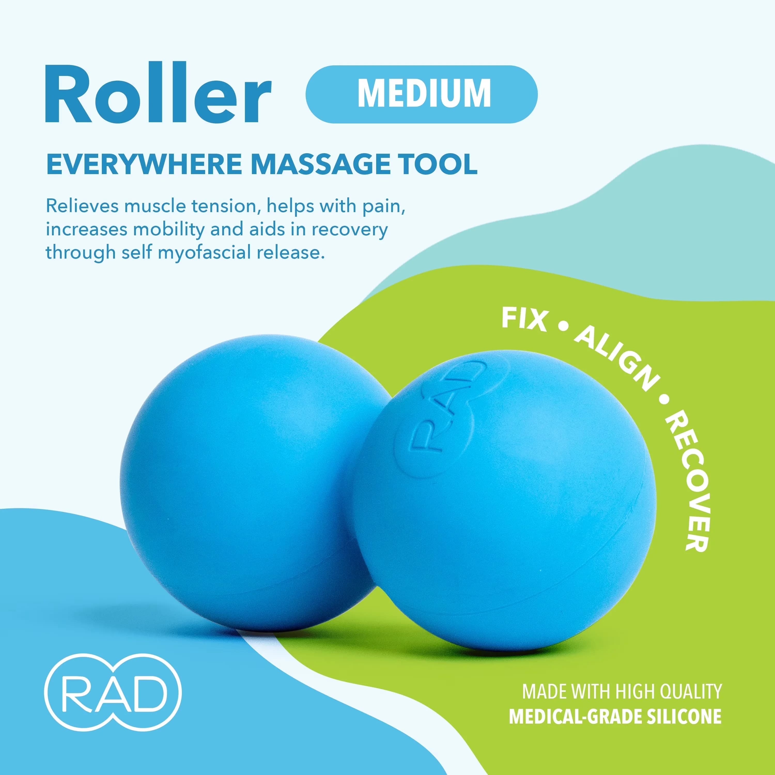 Home Gym Accessory Essential with Portable, Handheld, Medium Massage Peanut - Silicone Blue Model 2C74D8