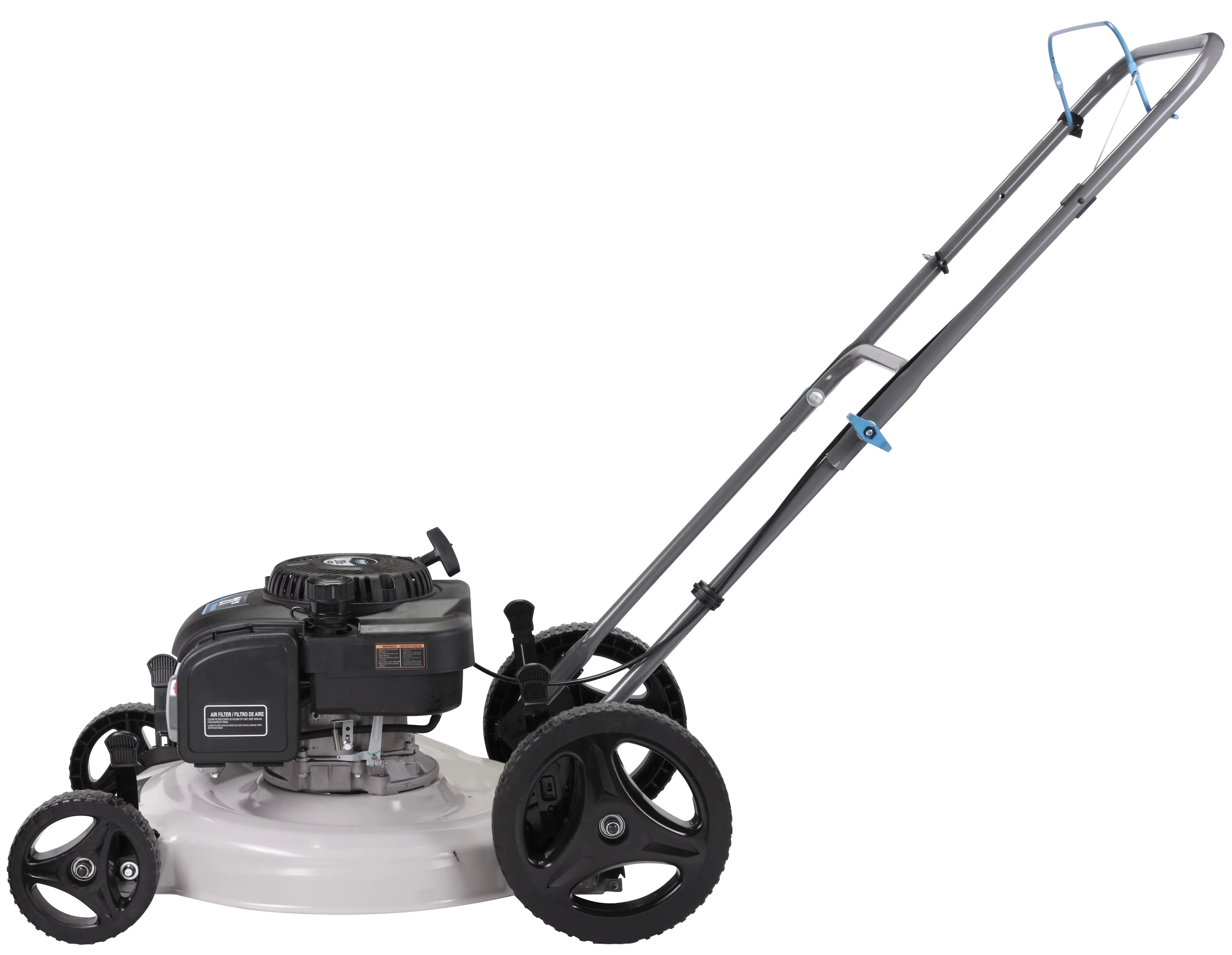 Durable Push Mower with Tool-Free Adjustments, Adjustable Cutting Height - White Model F4FDE1