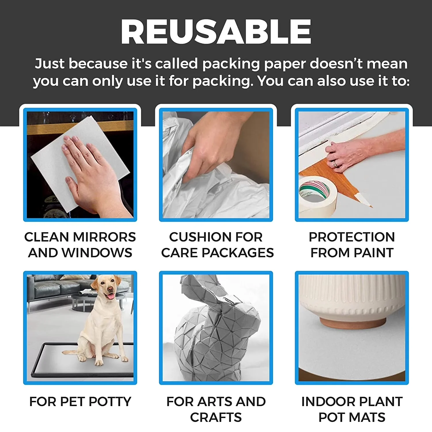 Reliable Moving with Packing Paper Sheets - Paper White - Sleek Profile Model B2CAE8