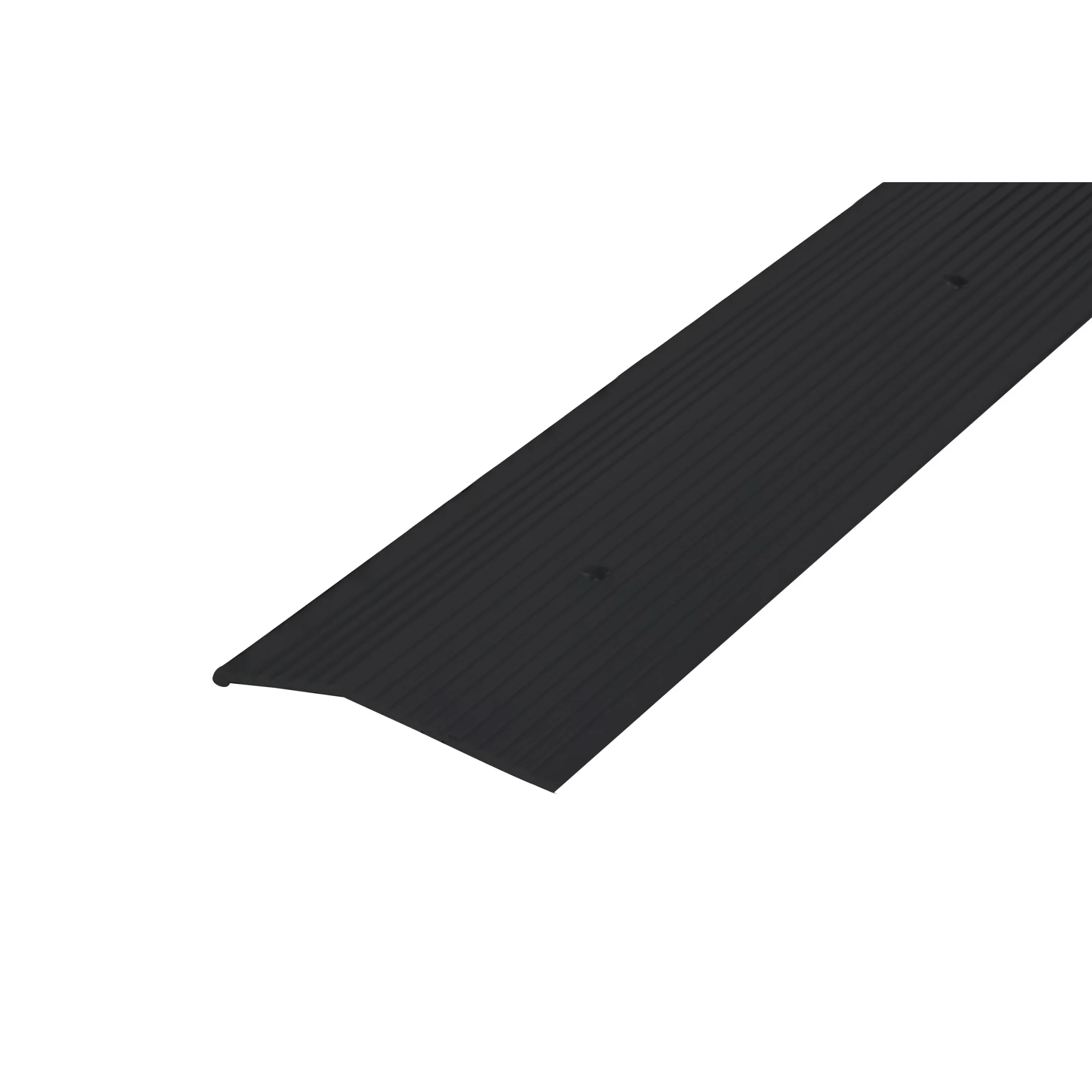 Modern Grey Vinyl Flooring Vinyl Plank Flooring with Durable, Easy Installation, 2 in. W x 36 in. L - Black Aluminum Model 19BC80
