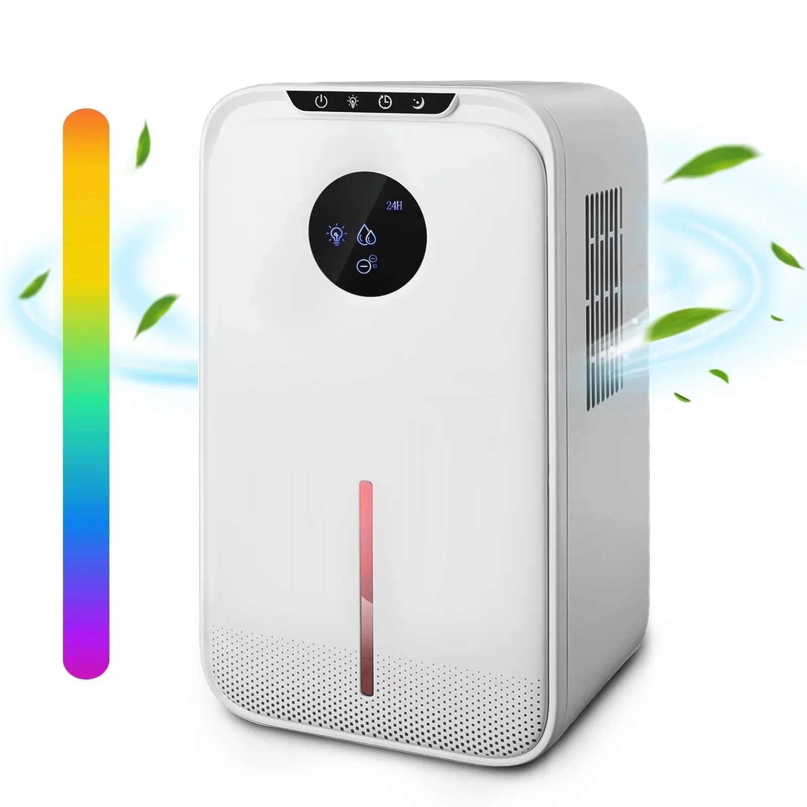 Dehumidifier Durable with Automatic Shut-Off, 8/12/24 H timer setting - White for Bathroom Model B4F58A
