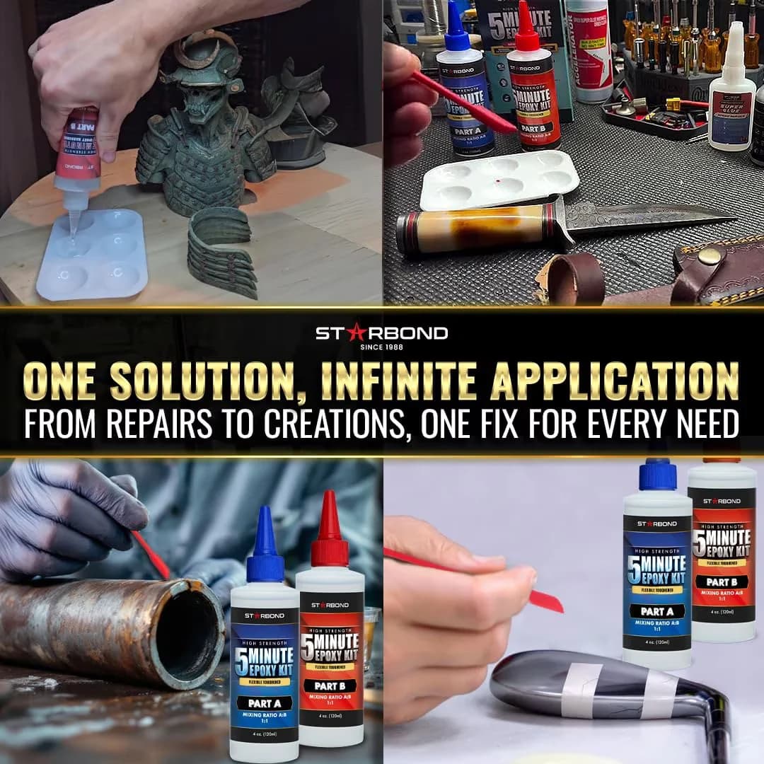Adhesives Glues In Paint Supplies Tool Reliable with Durable, Fast Setting Glue — Compatible - Clear 8 oz Model 6FC3CF