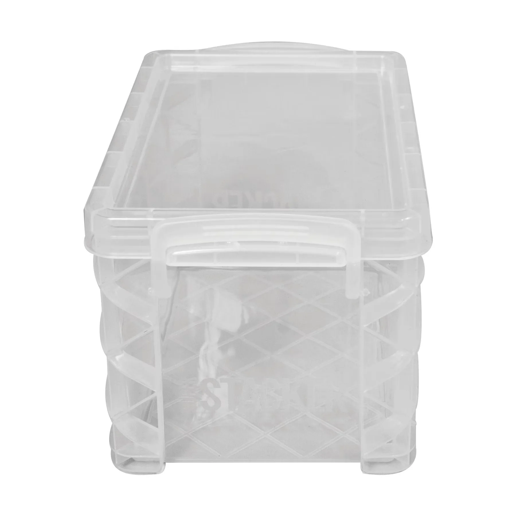 Sleek Garage Storage Supply with Stackable, ® 4x6 Box, Clear - Plastic Clear Model FBF886