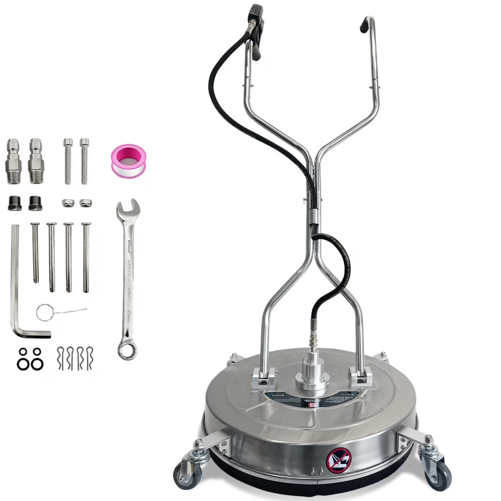 Sleek Pressure Washer with Adjustable Wand, Max Working, 24" Surface Cleaner - Model DD8F2D