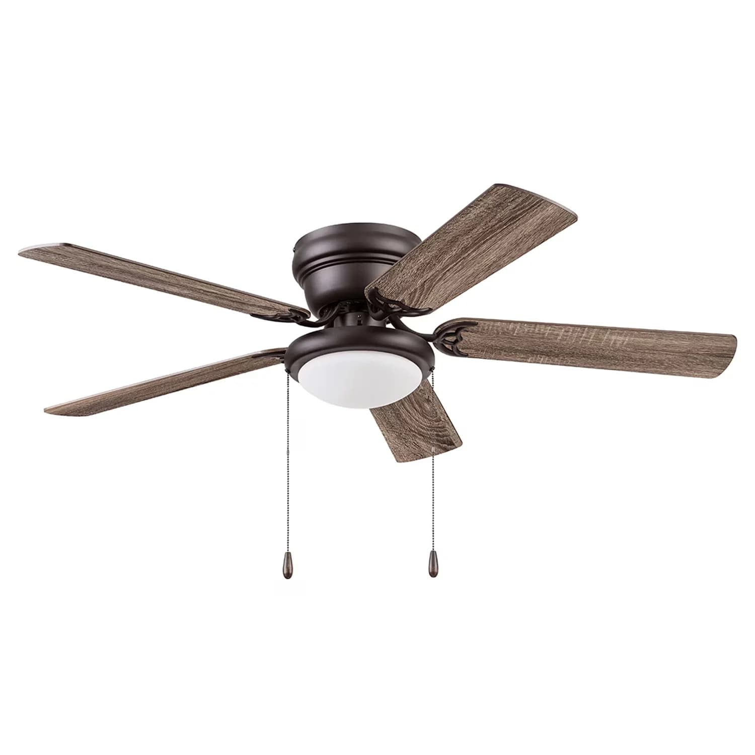 Ceiling Fan Classic with LED, Farmhouse - Frosted Glass Black E26 for Home and Office Model 7C7430