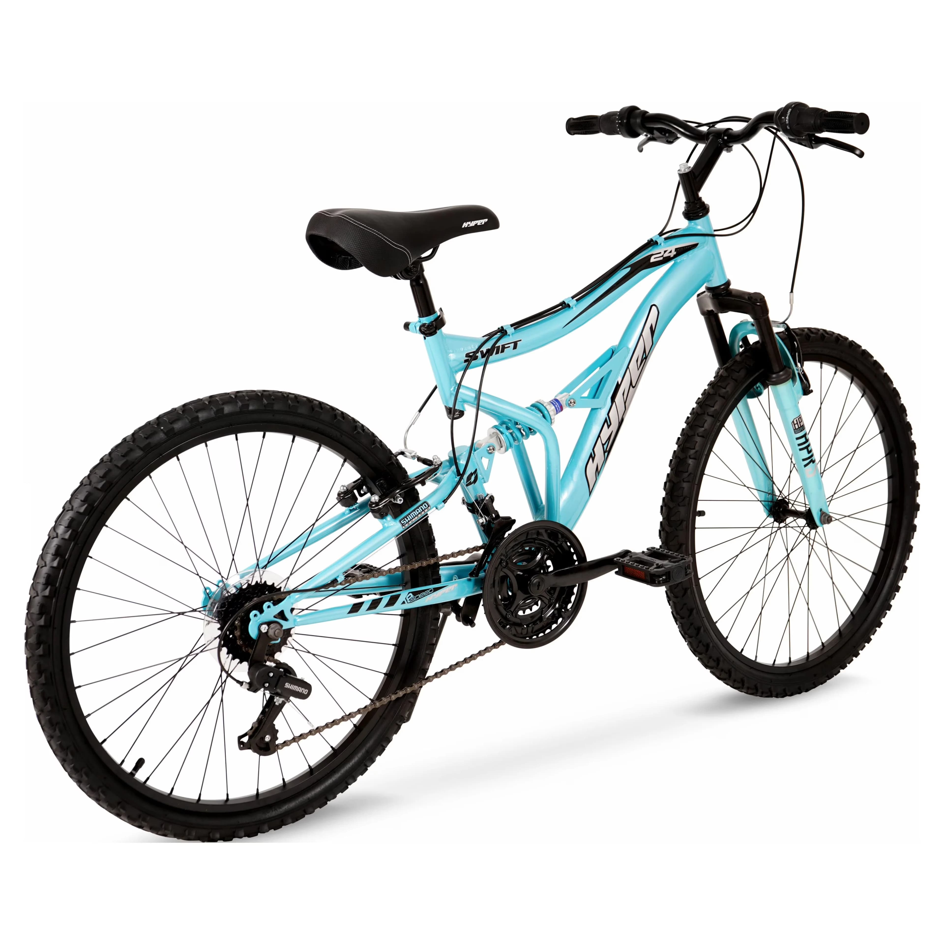 Innovative Mountain Bike with Adjustable Seat Height, Female Child Rider Height: 4'6" - 5'6", Blue - Blue Model 937BDF