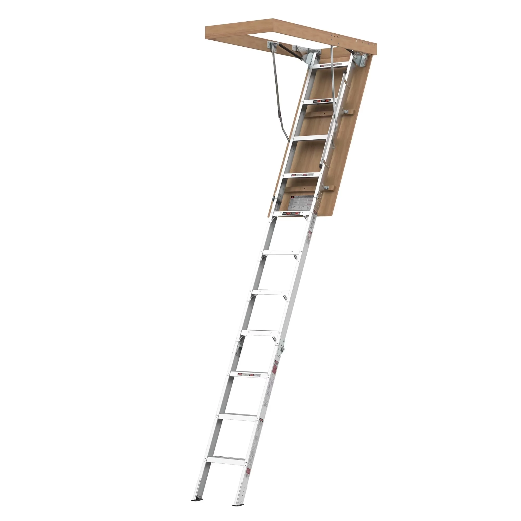Sleek Ladders And Step Stool with 22.5" x 54" Aluminum Attic Ladder, Fits 7'8"-10'3" Ceiling Heights, Portable Compact Design -... Model D9EE4E