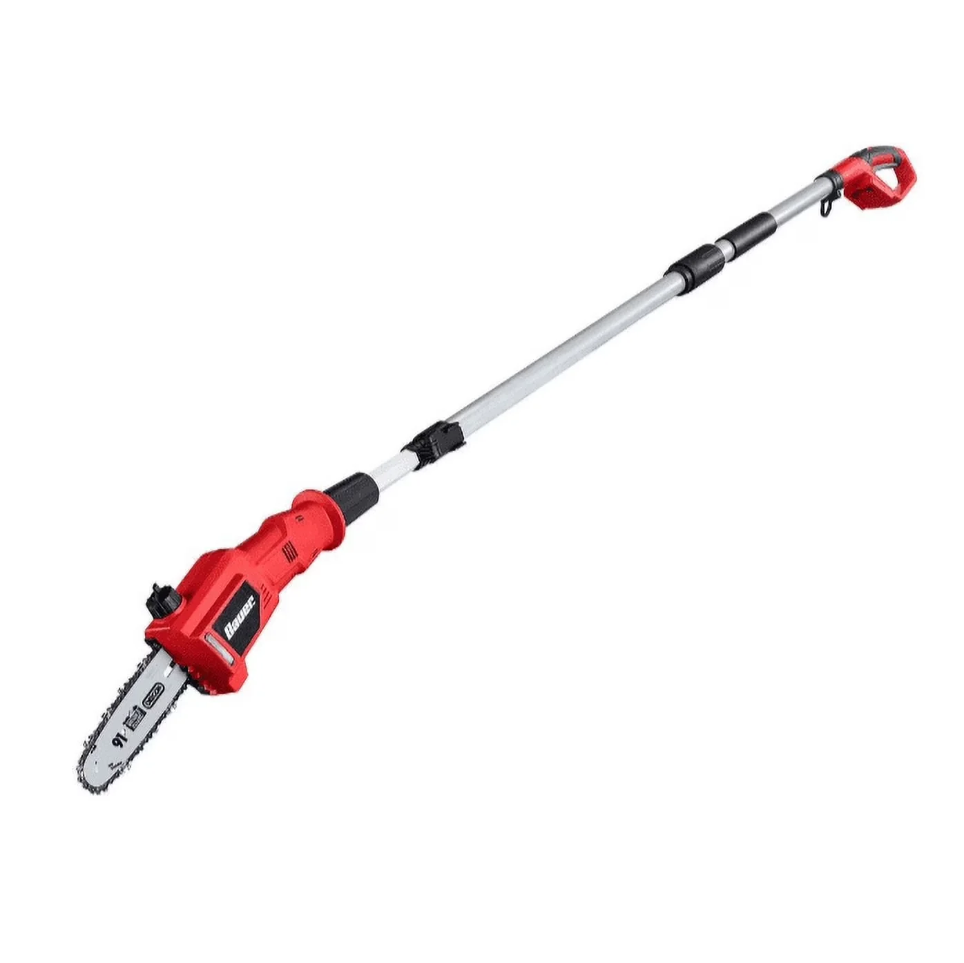 Efficient Pole Saw with Battery, Automatic Chain Oiler, Rapid Throttle Response - Red Model 09D27D