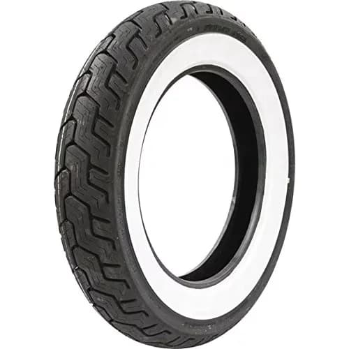 Motorcycle Tire Innovative with Wet Or Dry, Made in the U.S.A., D402 Harley-Davidson Whitewall Rear - White Model 1C28EE