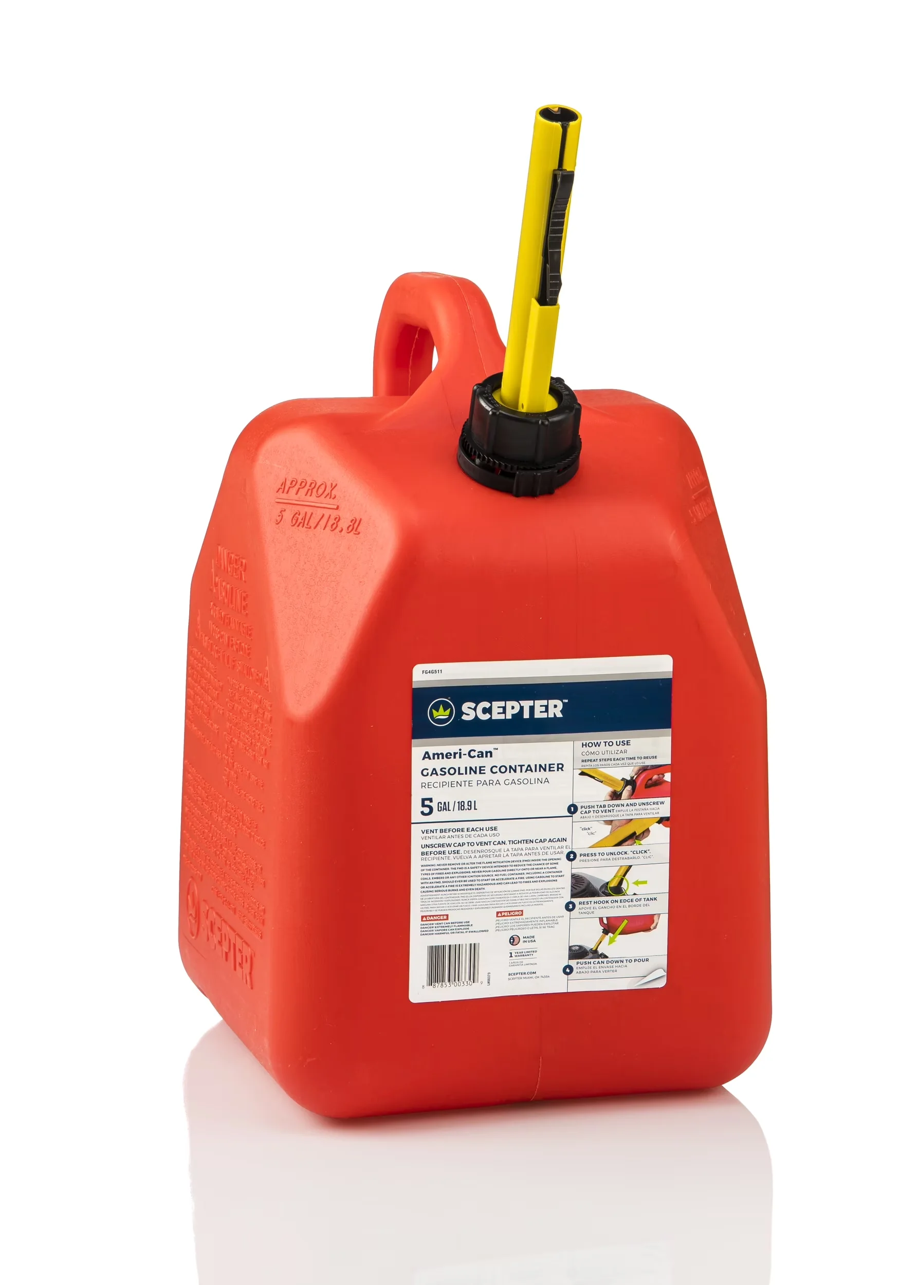 Durable Replacement Parts Accessory with For Emergency, Width 11.53", Height 15.72" - Plastic 5 gal Model 6CC6B5