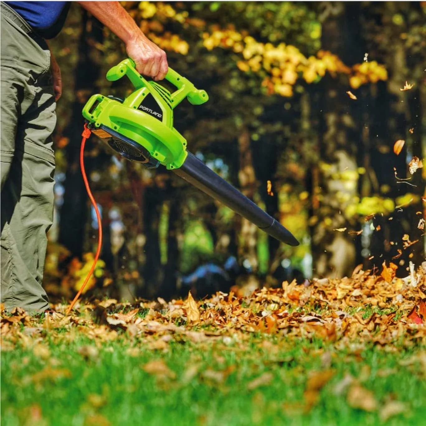 Versatile Leaf Blower with Battery, Flow rate: 375 CFM - 230MPH for Daily Use Model 78043A
