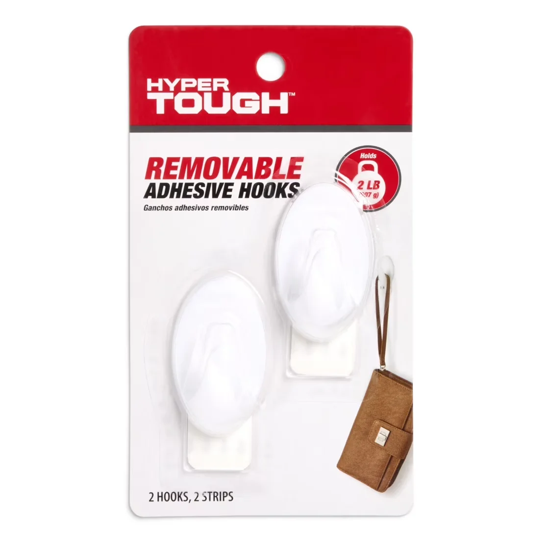 Versatile Damage-Free Hanging with Easy-To-Use, Easy Installation, Oval Plastic Hooks - Plastic M Model 71D7CE