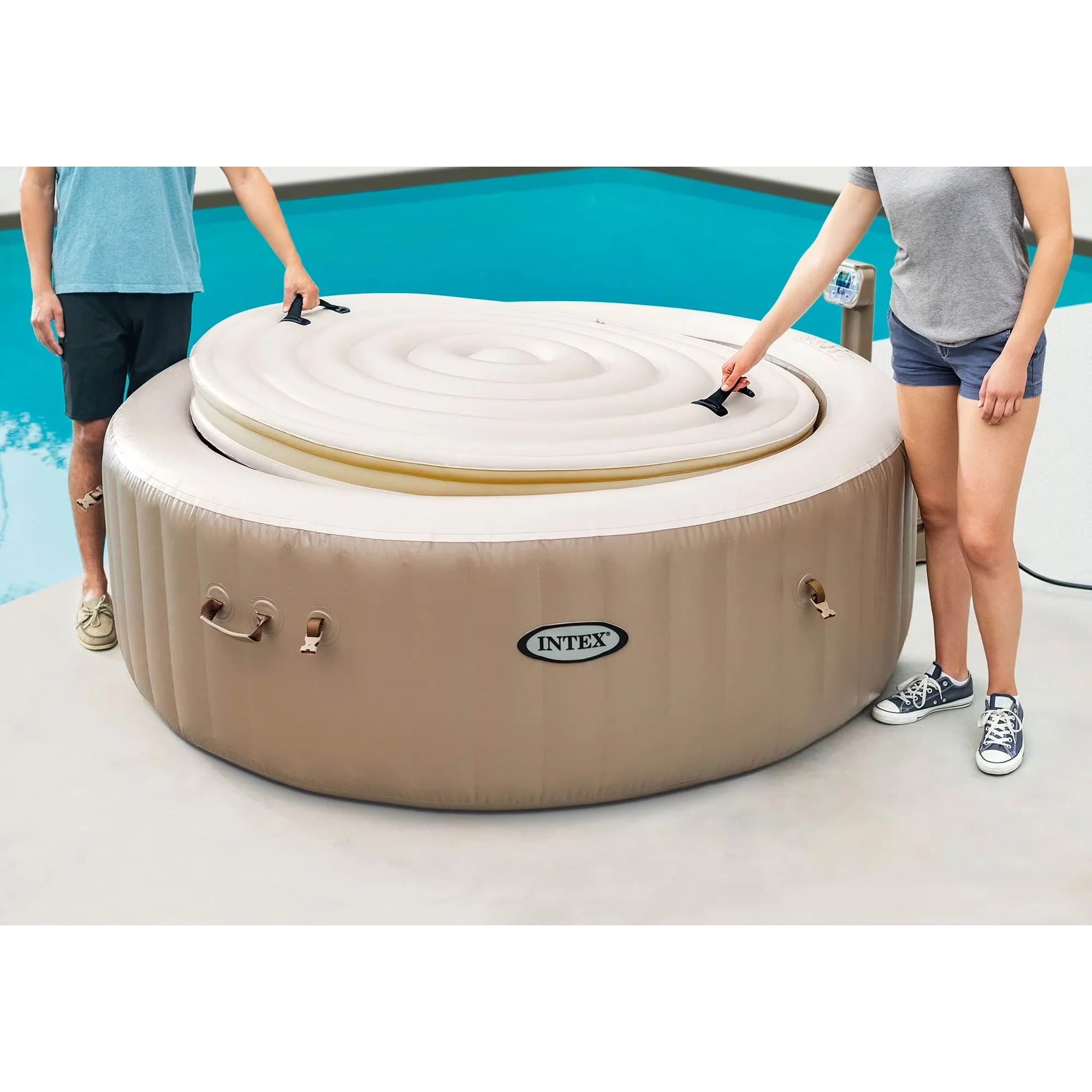 Quality Hot Tub with Uv Resistant - Pvc Blue 2 Pack - Essential Collection Model E89262