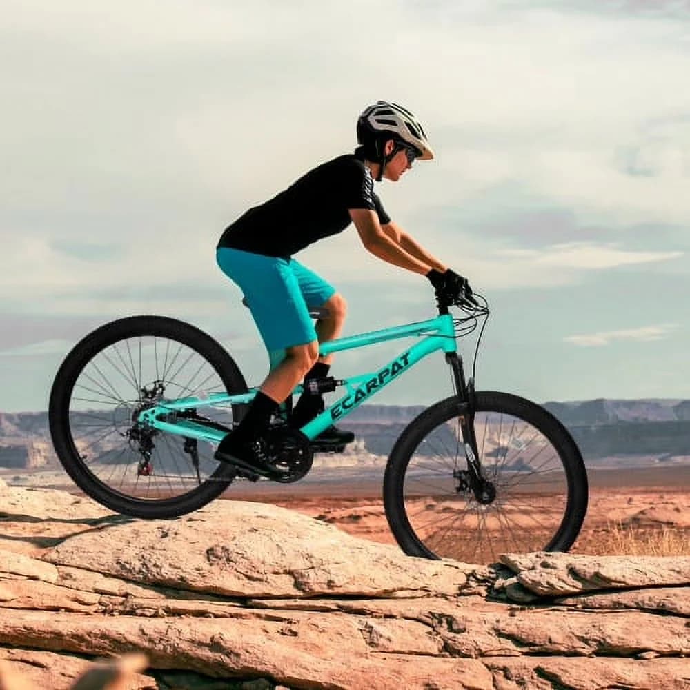 Premium Mountain Bike with Lightweight, Adjustable Speed, Equipped with shock-absorbing front fork - Green Model 390136