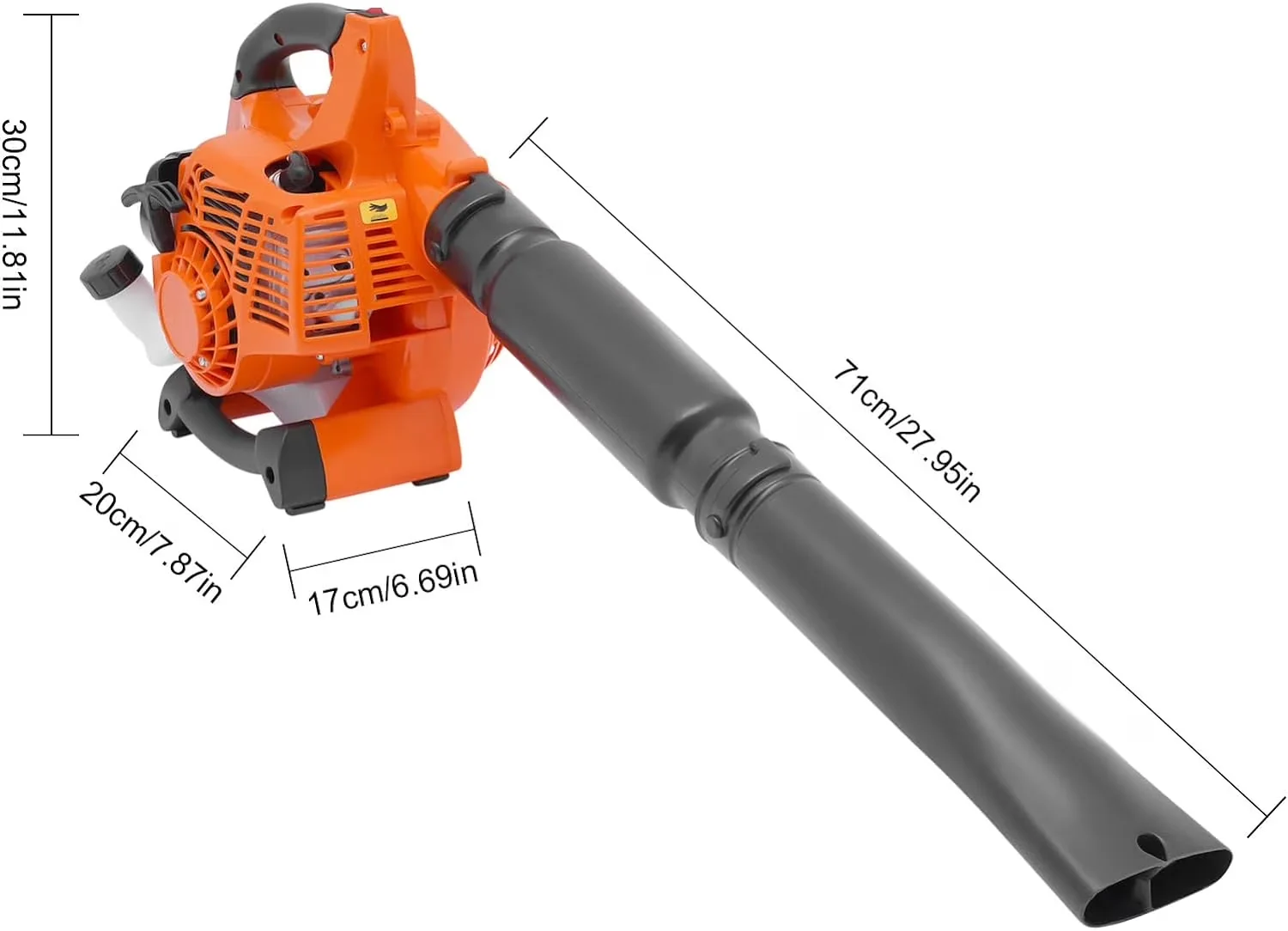 Leaf Blower Efficient with Lightweight & Easy Start, 7.9*6.7*11.8in dimensions - Model 74CBD9