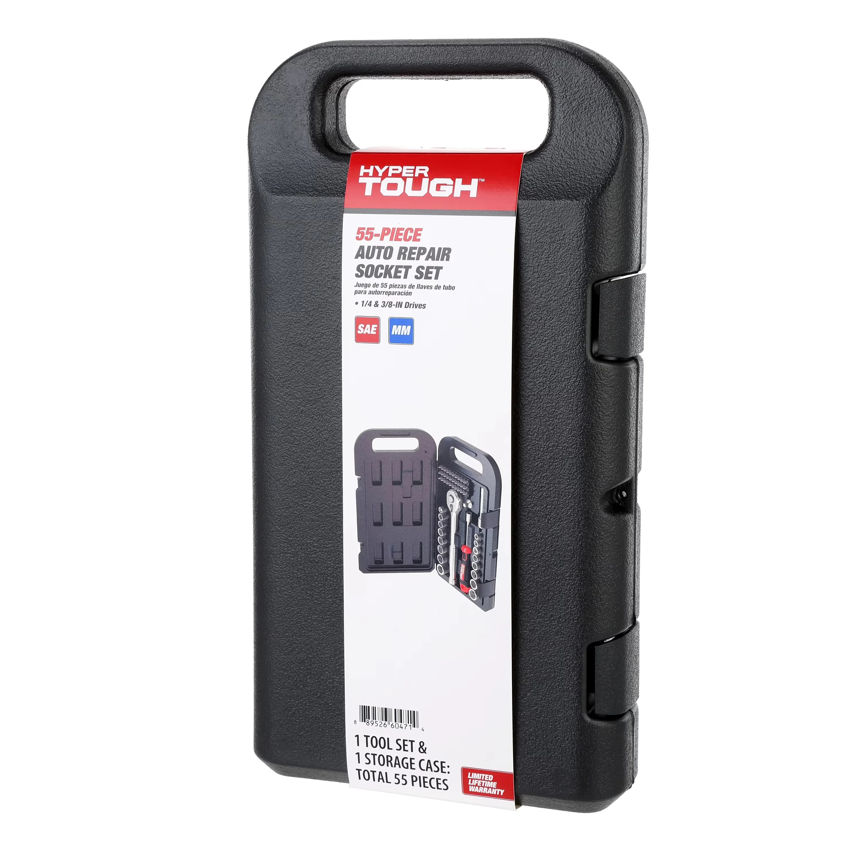 Stylish Hand Tool Set with Handheld, Meets or Exceeds ANSI Specs - Black Cr-V Model B5973E