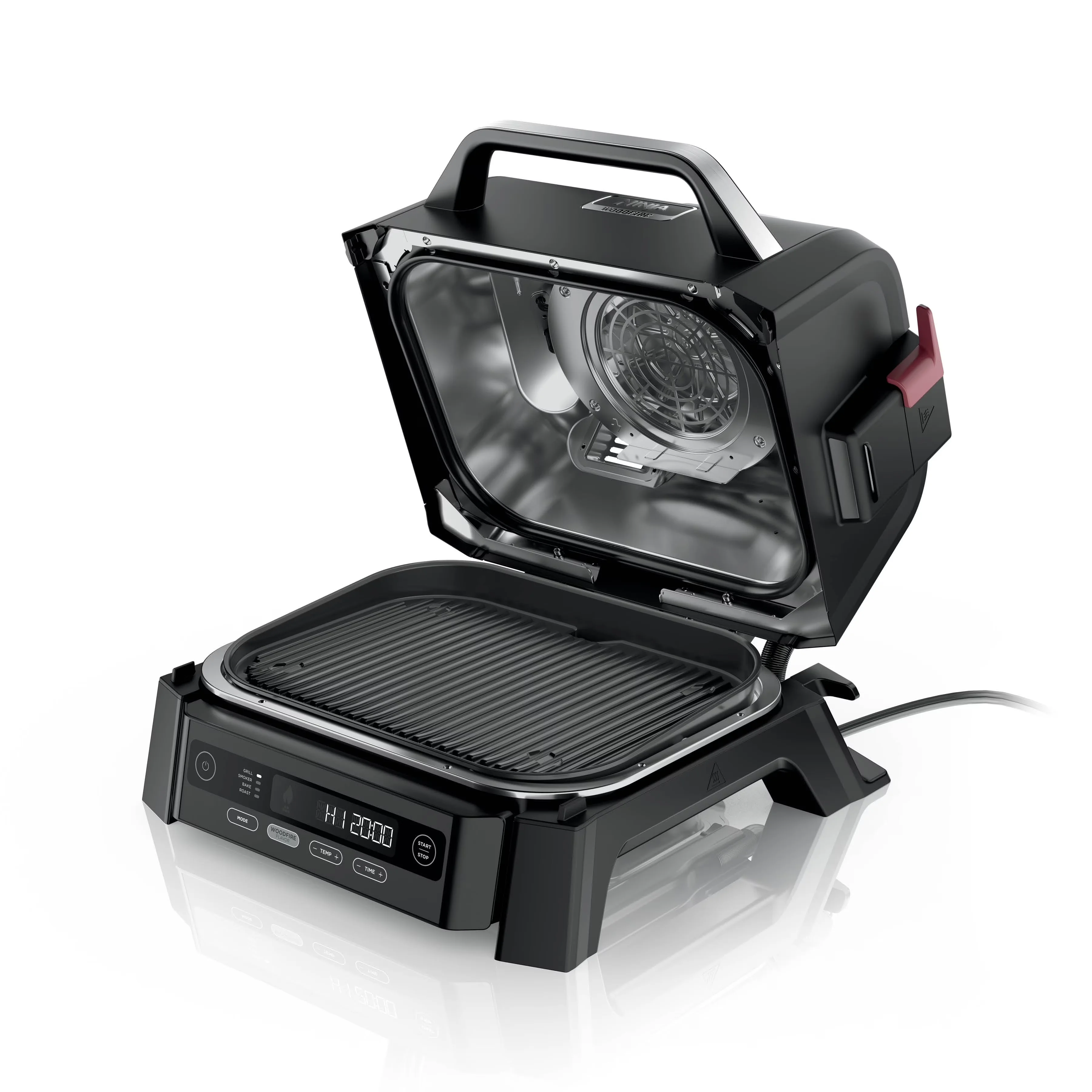 Gas Grill Essential with Woodfire™ Outdoor & Smoker - Metal Black - Quality Construction Model E62BFC
