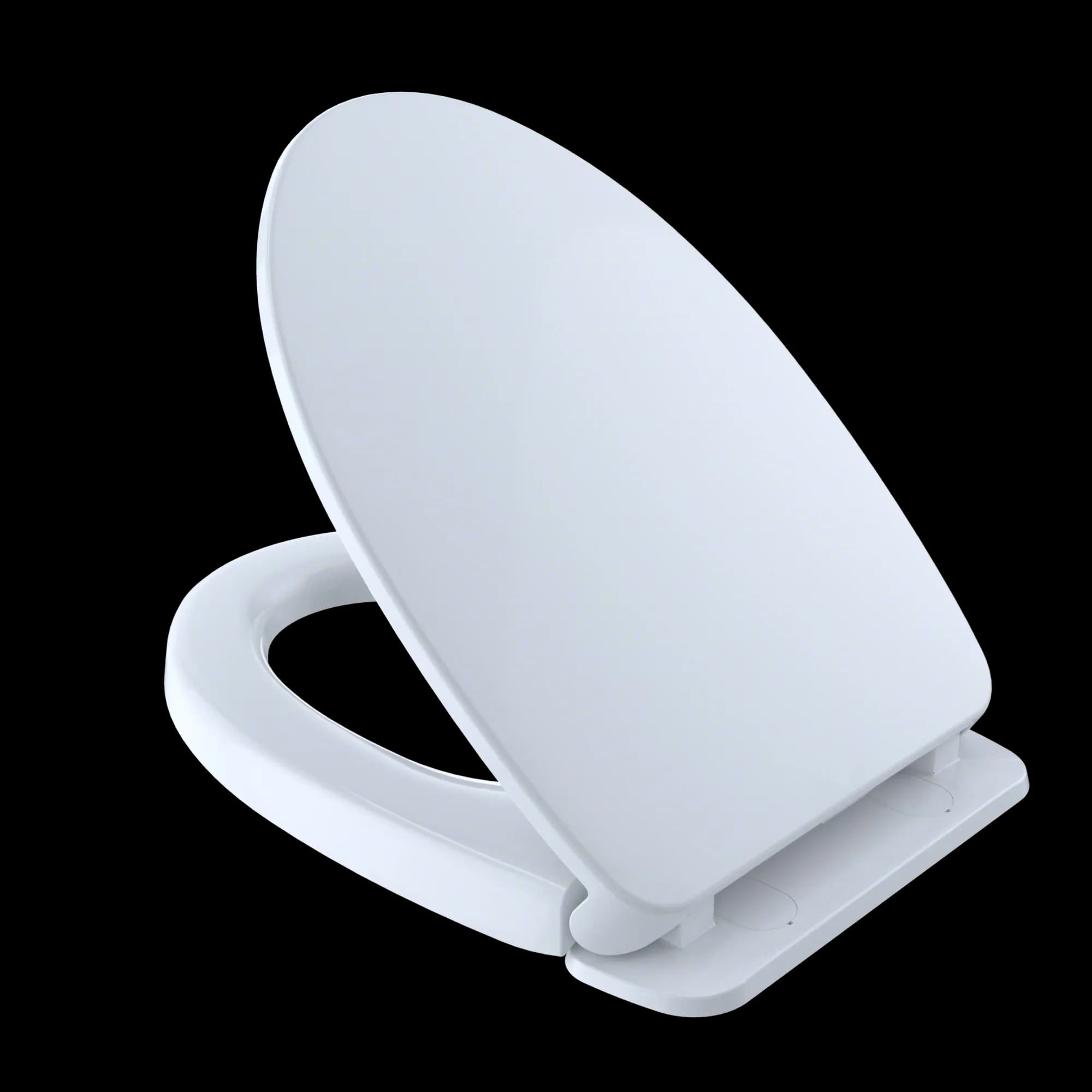 Toilet Seats And Lid Classic with Slow-Close Lid, Soft Close - White Polypropylene Model AA5EDE