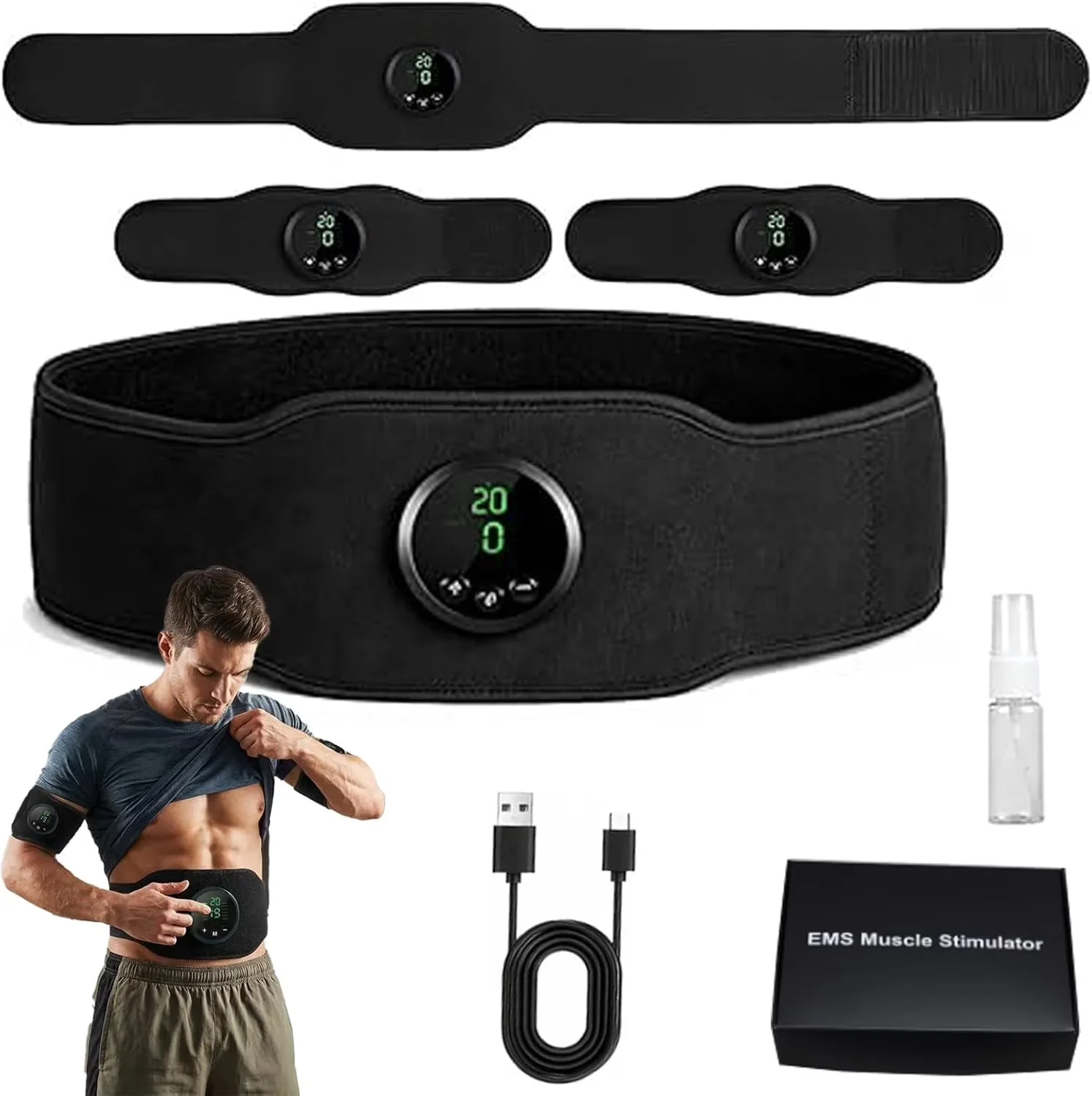 Durable Home Gym with Battery, Rechargeable, Rechargeable Abs Toner Trainer - Model F64A0E
