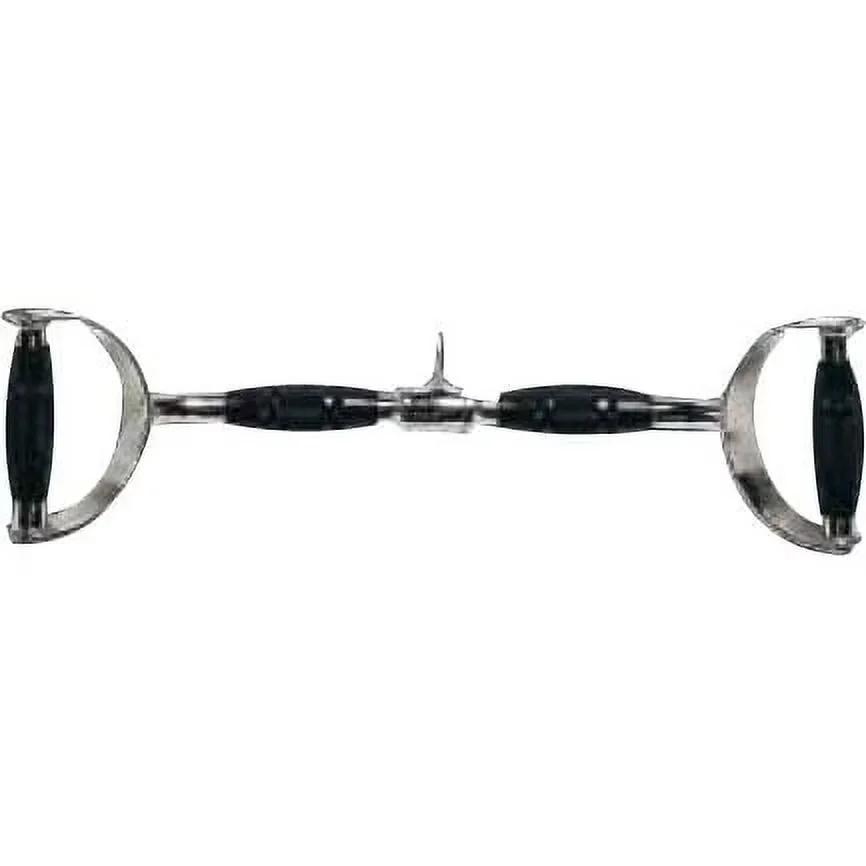 Home Gym Accessory Efficient with Heavy Duty, Pro-style design, with D-shaped handles - Steel Silver Model A18CD1