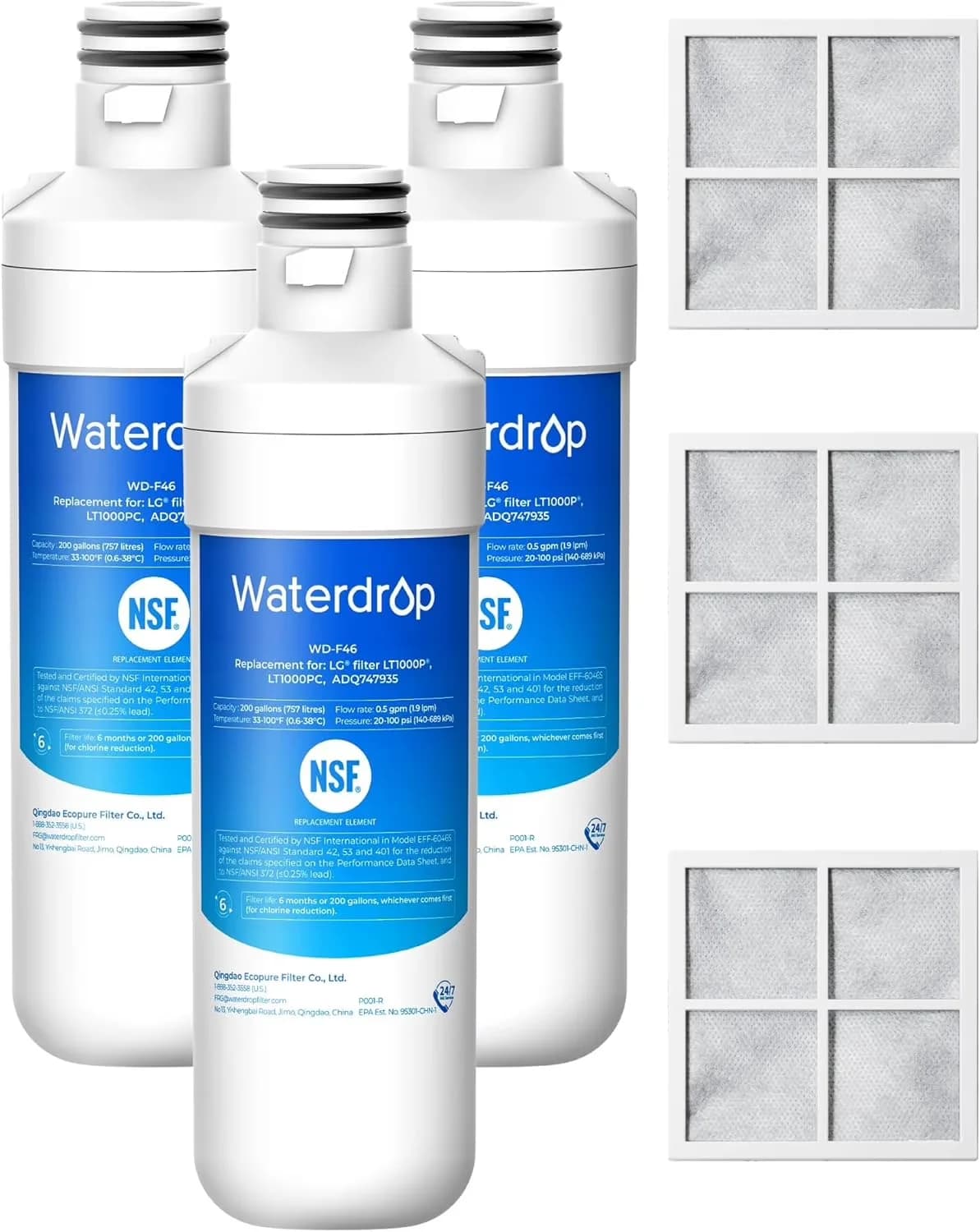 Versatile Water Filtration with Filter Change Indicator, Refrigerator Filter and Air Filter, Replacement - Model 08533F
