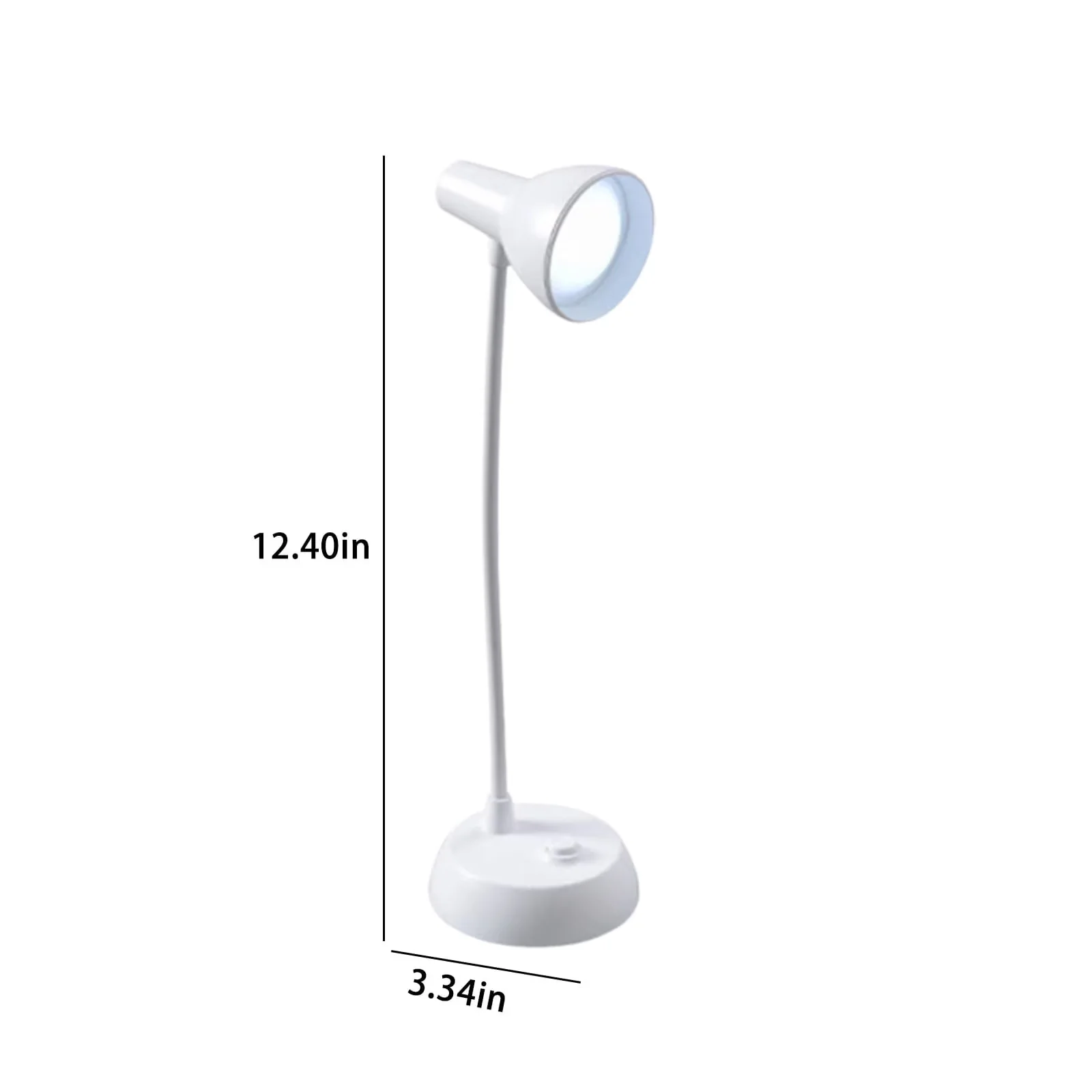 Versatile Desk Lamp with LED, Battery, LED Table - Plastic Beige 1 Pack Model 005D59