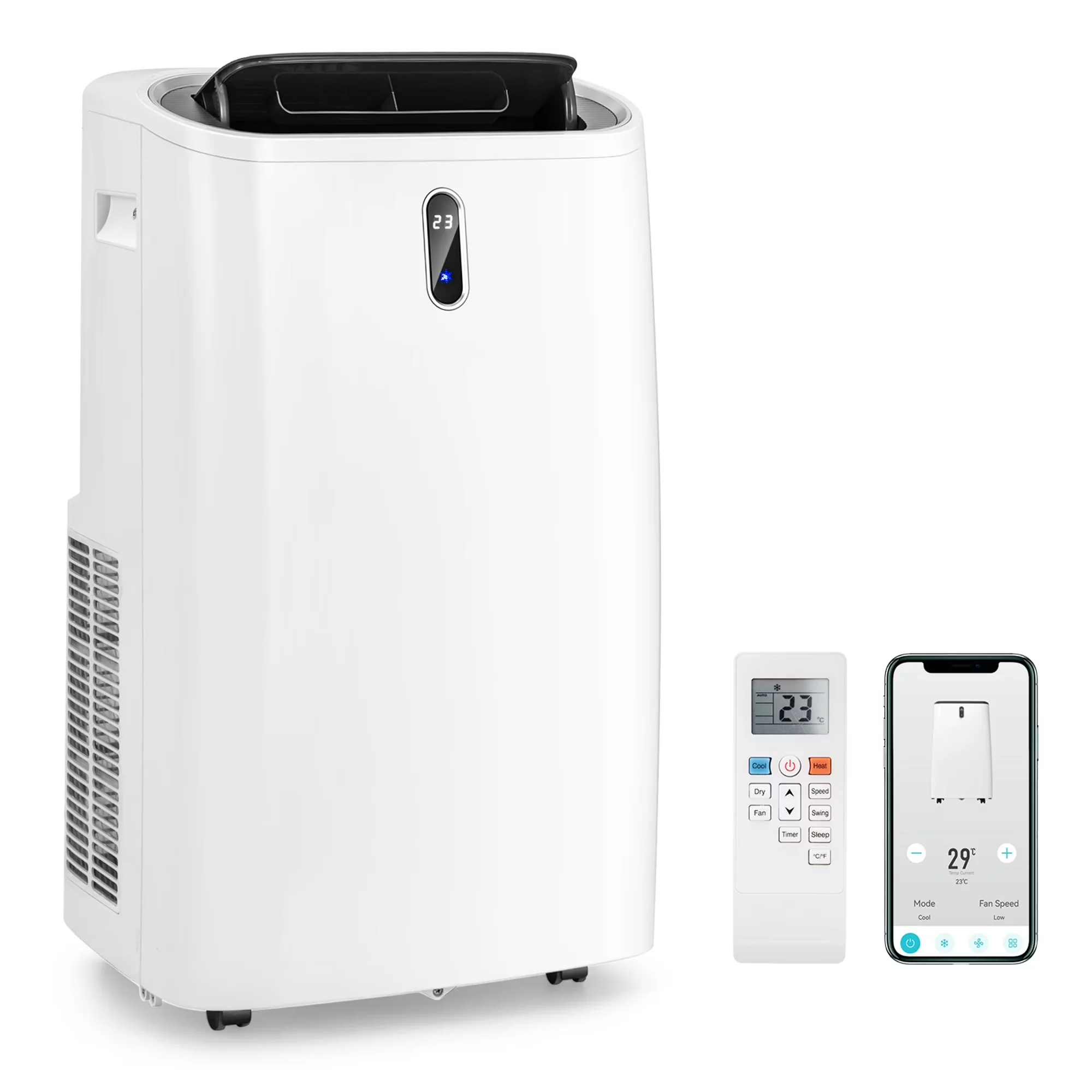 Compact Air Conditioner with 12000 BTU, Automatic Shut-Off, Remote Controlled - White Model 3D0C71
